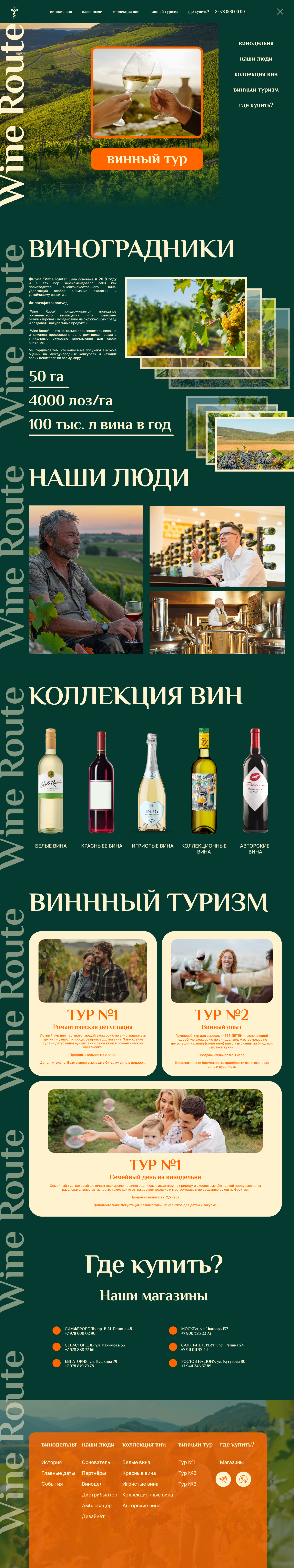 Wine Route. Создание сайта — Изображение №3 — Интерфейсы, Брендинг на Dprofile