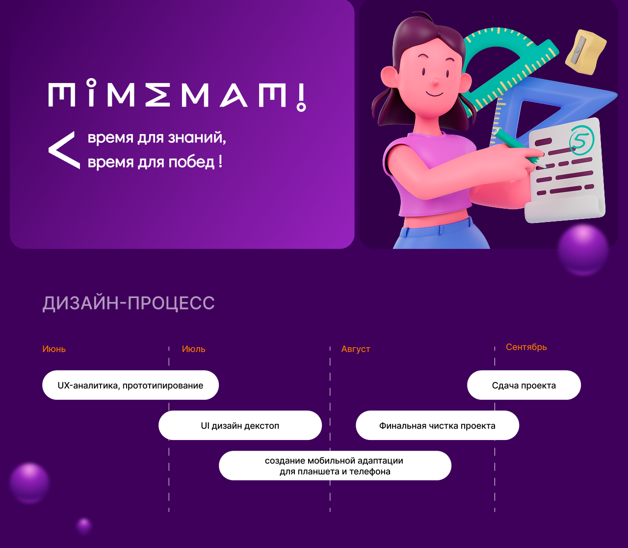Дизайн сайта онлайн-школы TimeMati — Изображение №2 — Интерфейсы, Брендинг на Dprofile