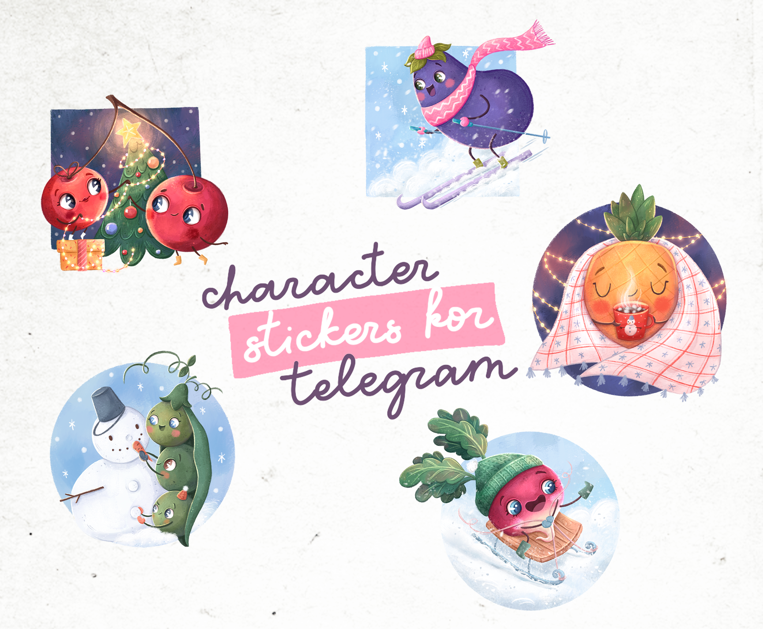Character stickers for Telegram — Изображение №1 — Интерфейсы, Иллюстрация на Dprofile
