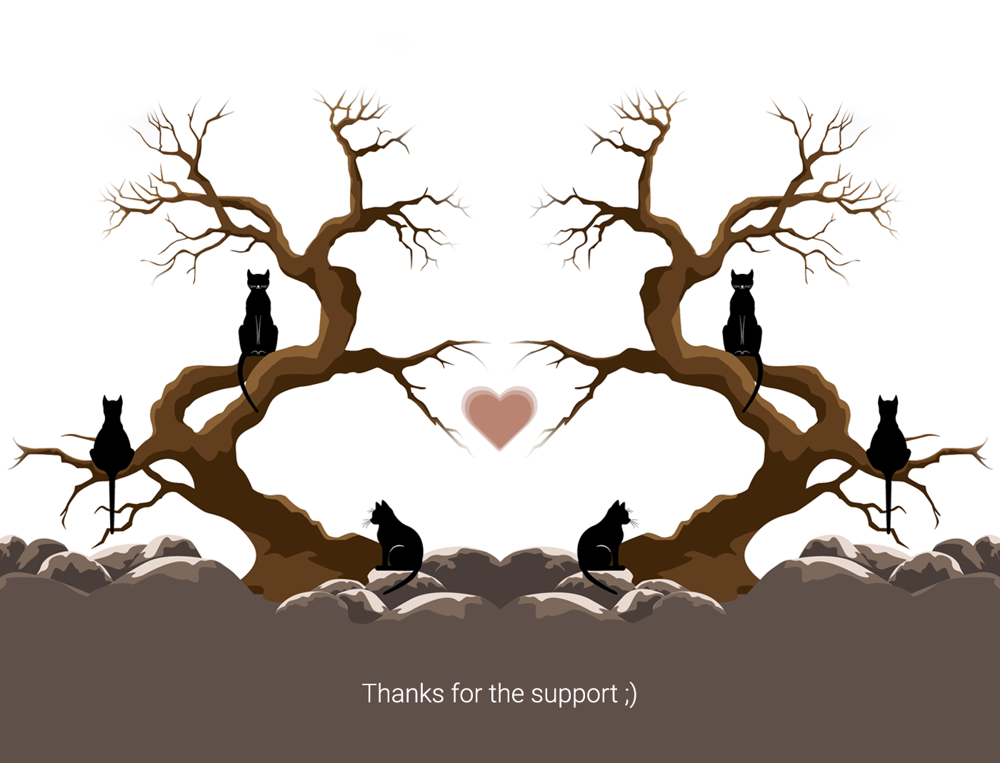 Animated video Cats on the tree — Изображение №4 — Иллюстрация, Анимация на Dprofile