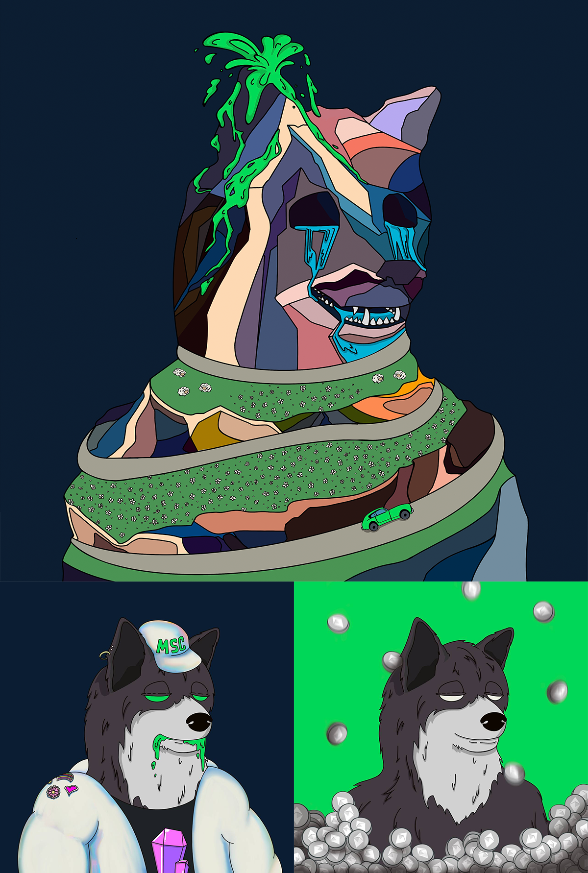 NFT|MUTANT SHIBA|ПЕРСОНАЖИ — Изображение №3 — Иллюстрация, Маркетинг на Dprofile