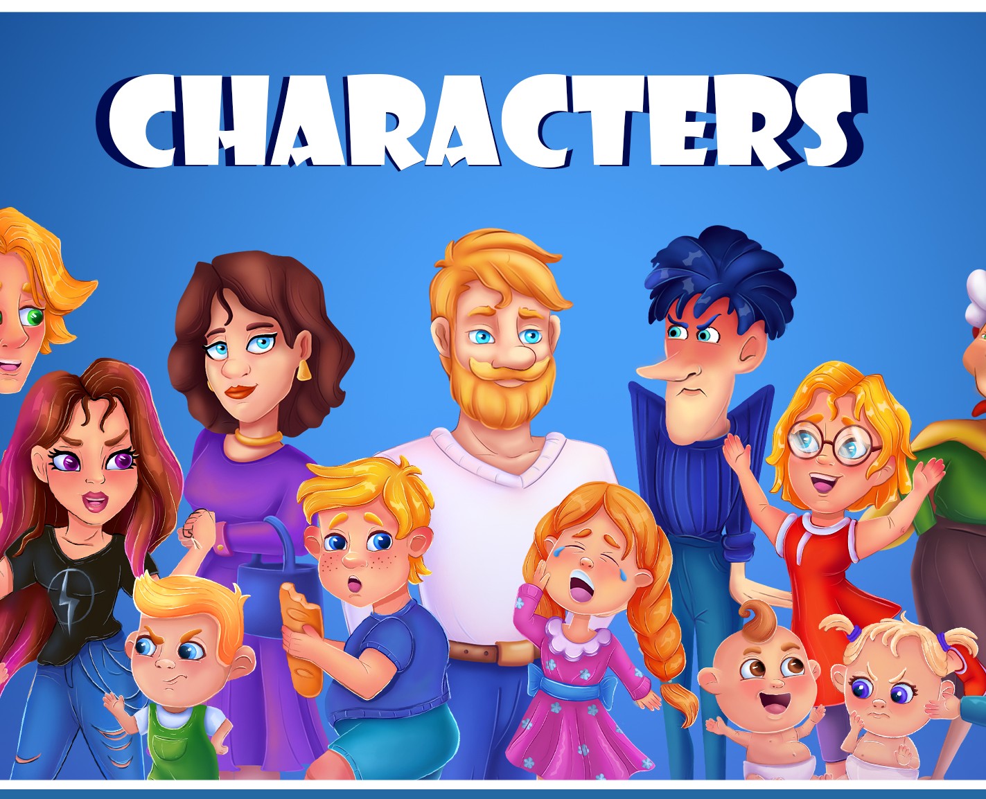 Персонажи — Иллюстрация на Dprofile