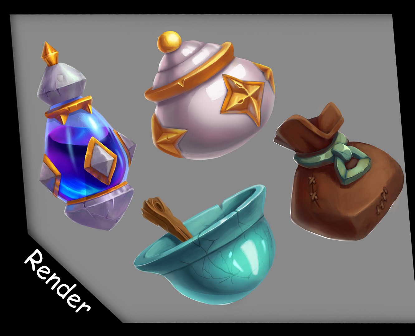 Игровые иконки. Game icons. Рендер материалов/ на Dprofile
