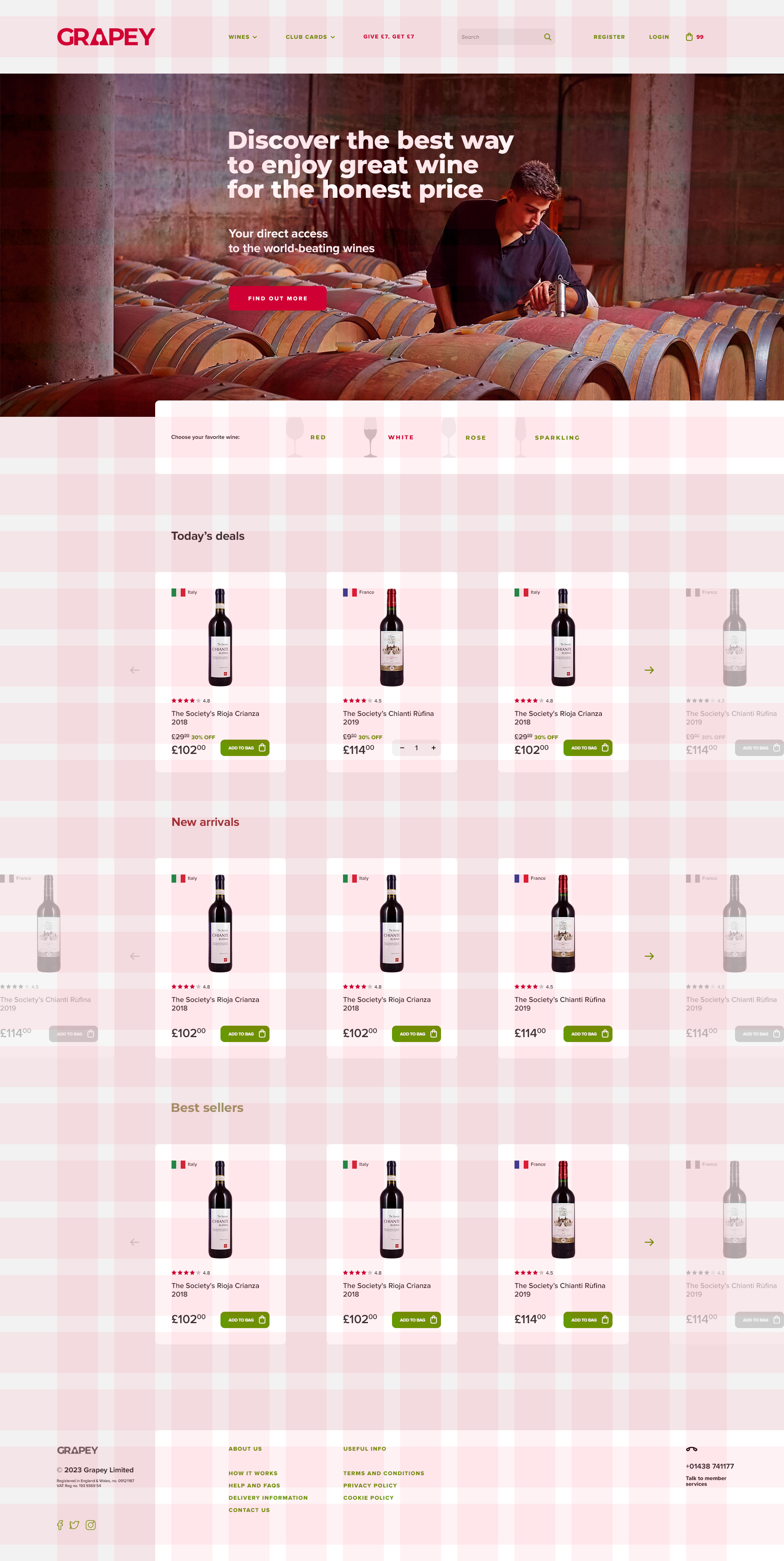 grapey — винный бутик — Изображение №9 — Интерфейсы, Брендинг на Dprofile