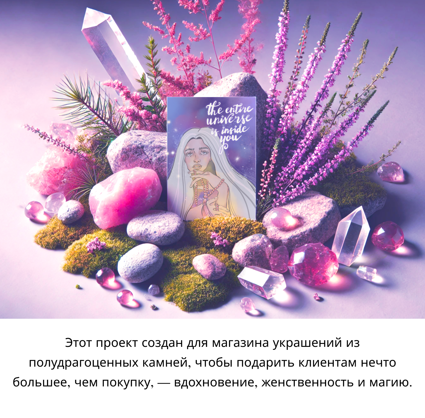 Открытки для магазина украшений из полудрагоценных камней — Изображение №1 — Брендинг на Dprofile
