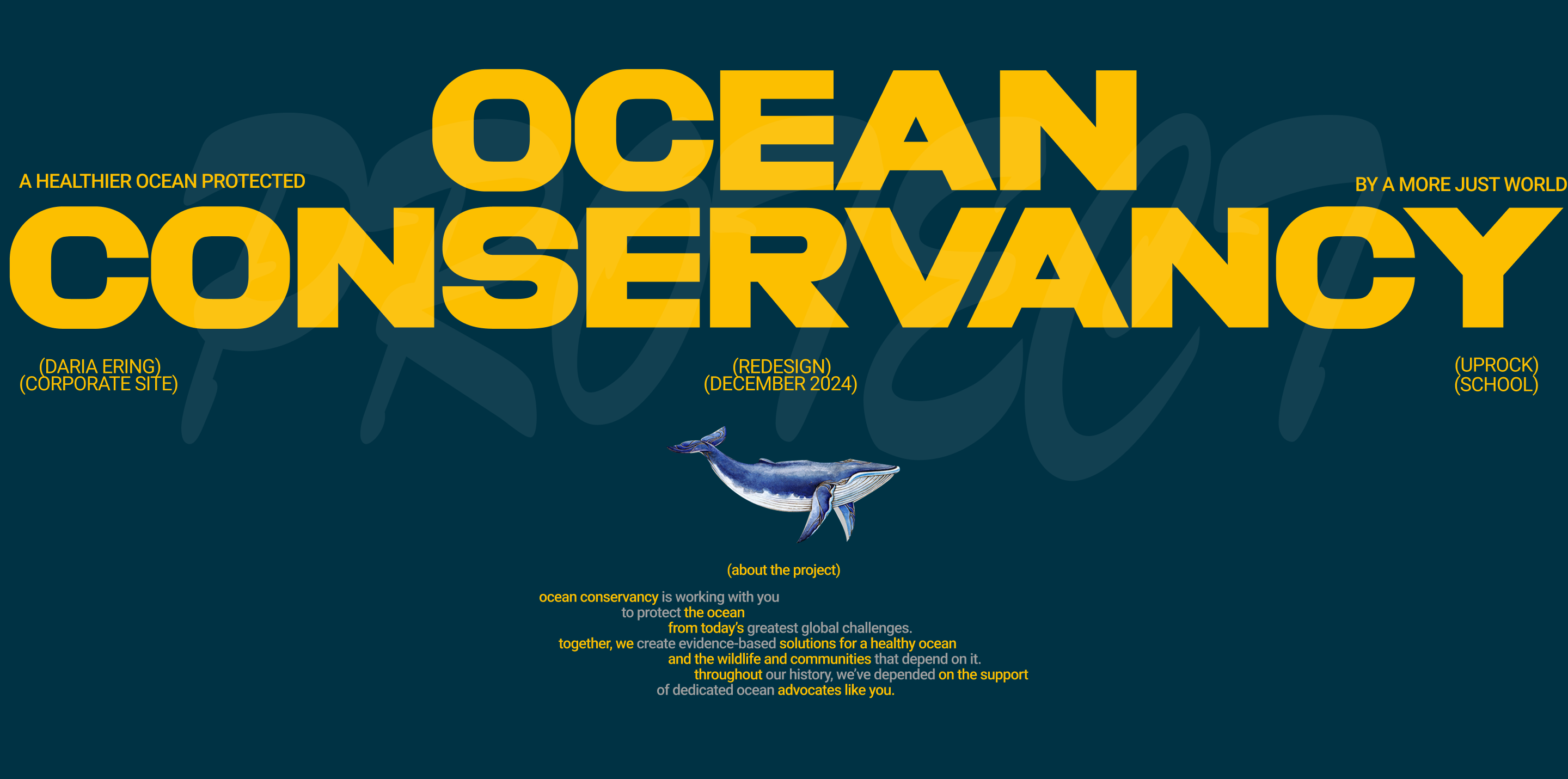 Редизайн корпоративного сайта Ocean Conservancy — Изображение №1 — Интерфейсы на Dprofile