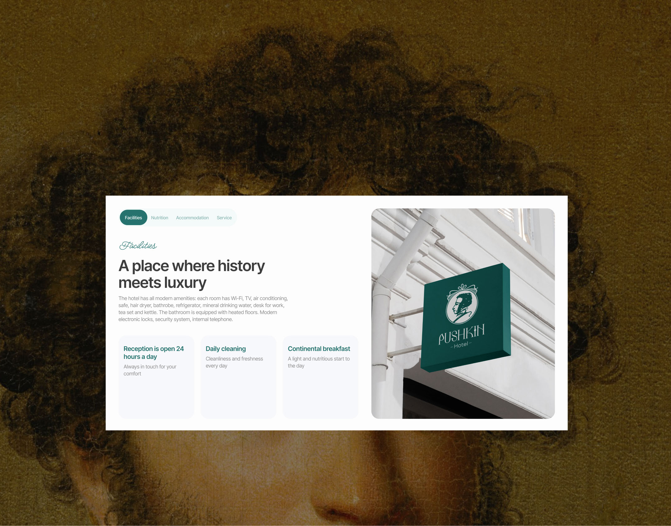 Сайт отеля: UIUX, брендинг — Изображение №11 — Интерфейсы, Брендинг на Dprofile