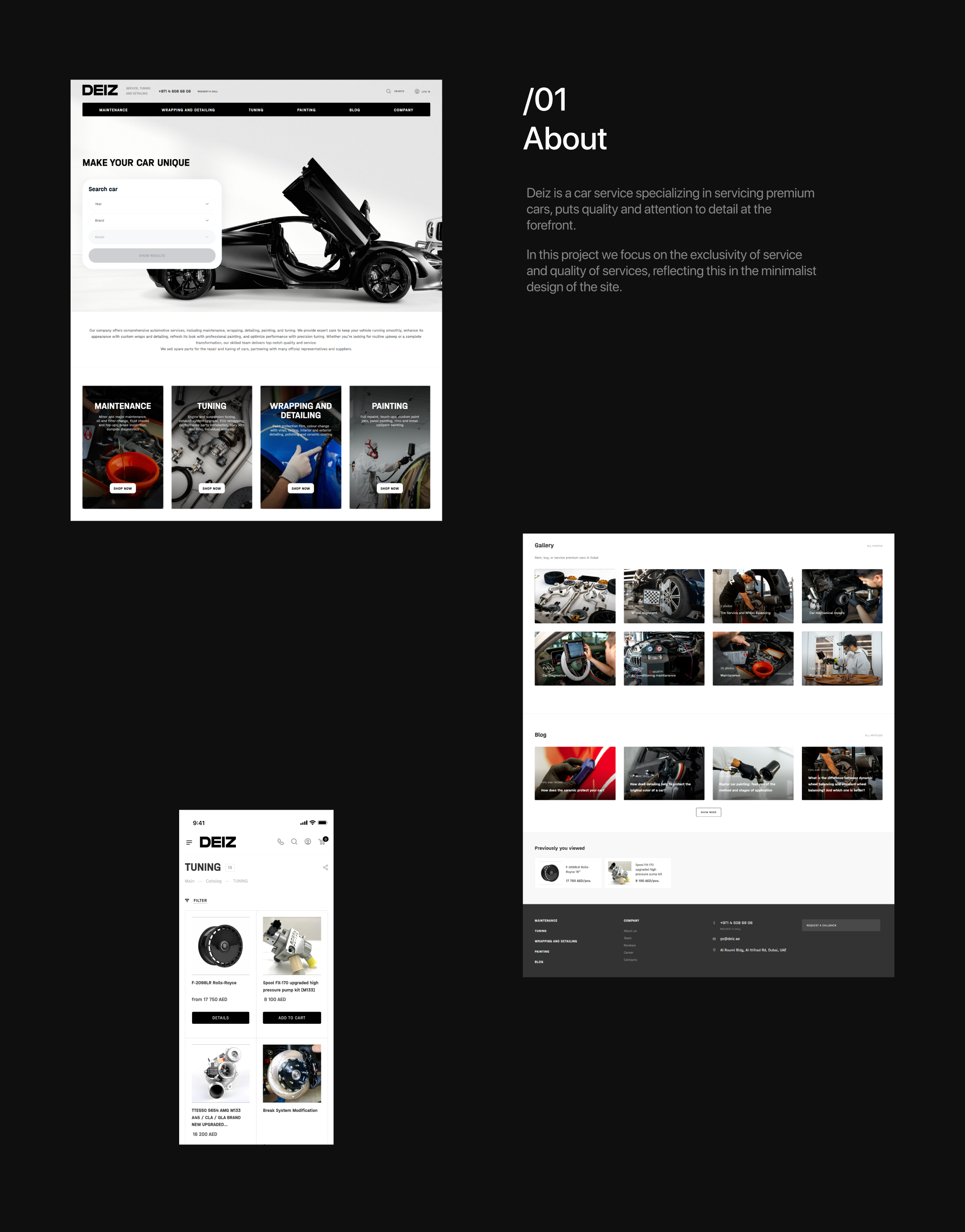 DEIZ car rental service, 2025: UIUX, content — Изображение №3 — Интерфейсы на Dprofile