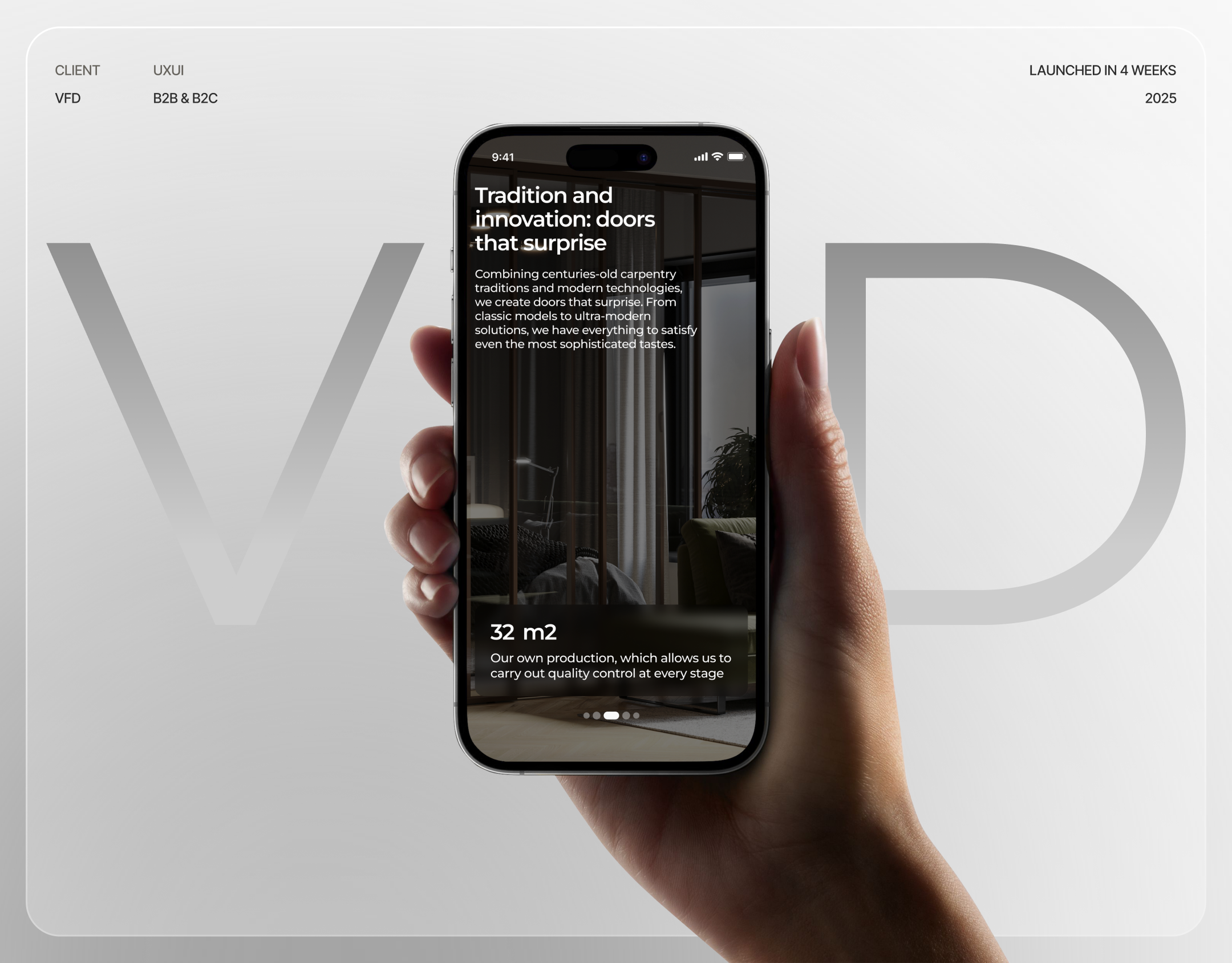 VFD сайт бренда мебели 2025: UIUX — Изображение №1 — Интерфейсы на Dprofile
