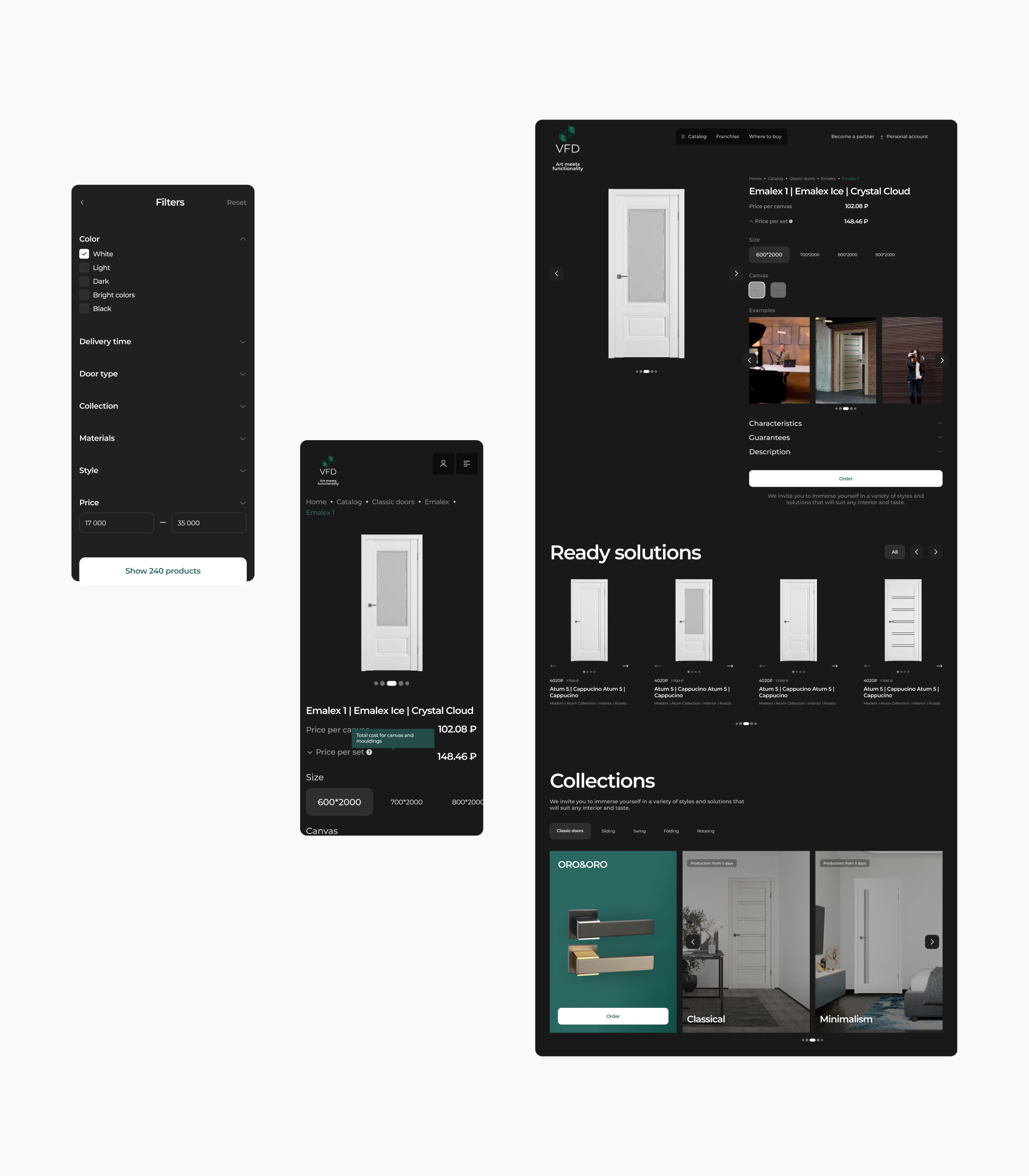 VFD сайт бренда мебели 2025: UIUX — Изображение №12 — Интерфейсы на Dprofile