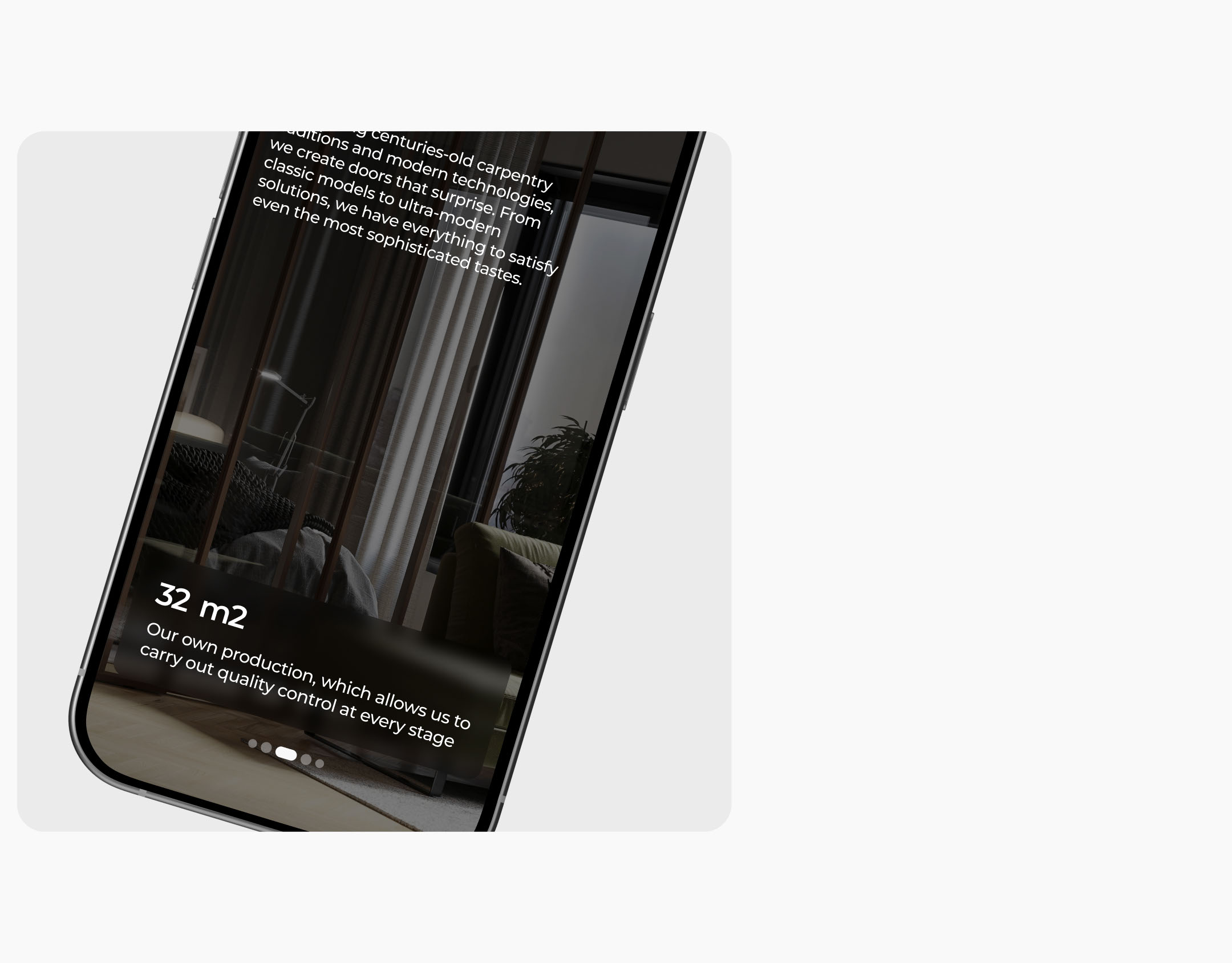 VFD сайт бренда мебели 2025: UIUX — Изображение №5 — Интерфейсы на Dprofile