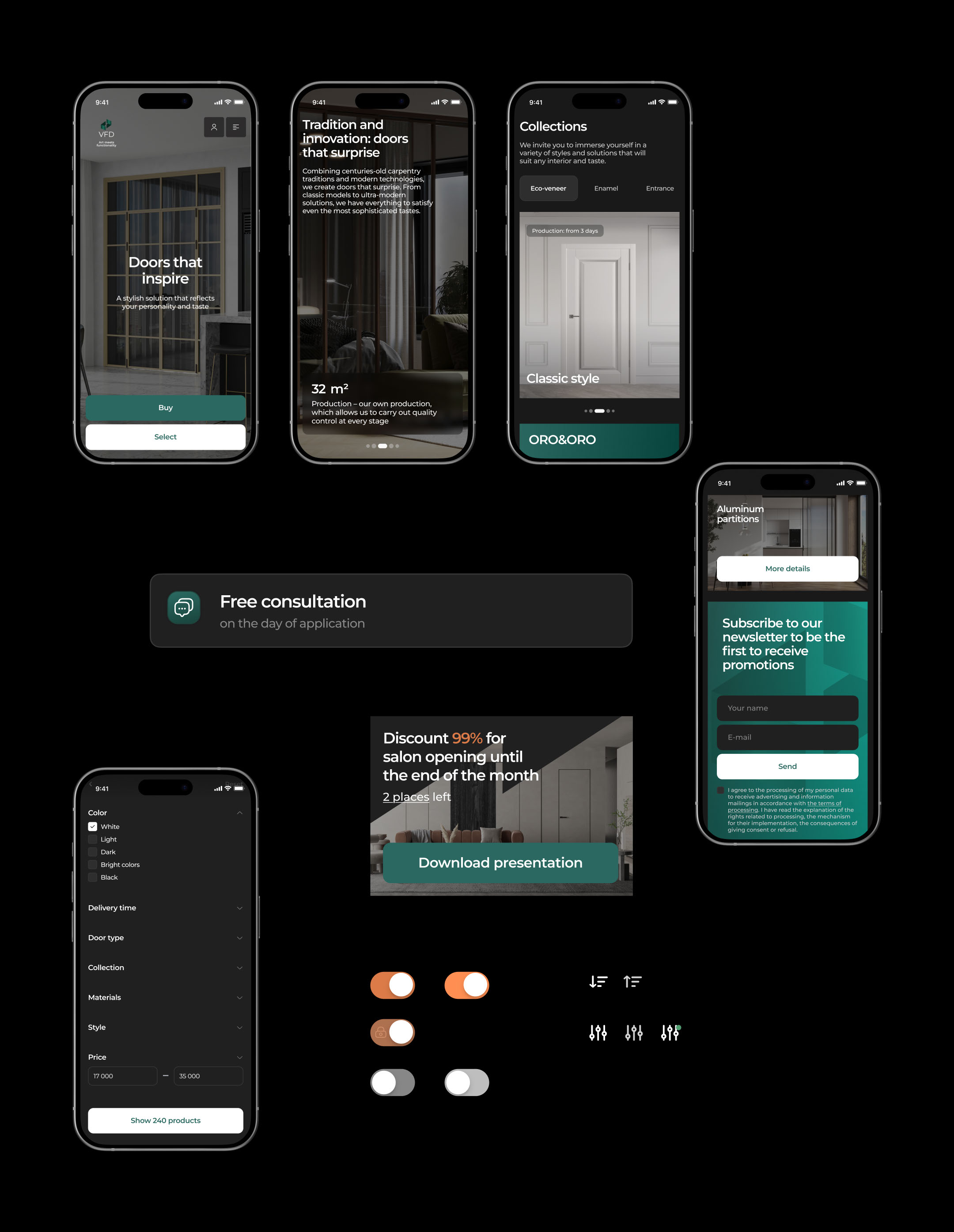 VFD сайт бренда мебели 2025: UIUX — Изображение №16 — Интерфейсы на Dprofile