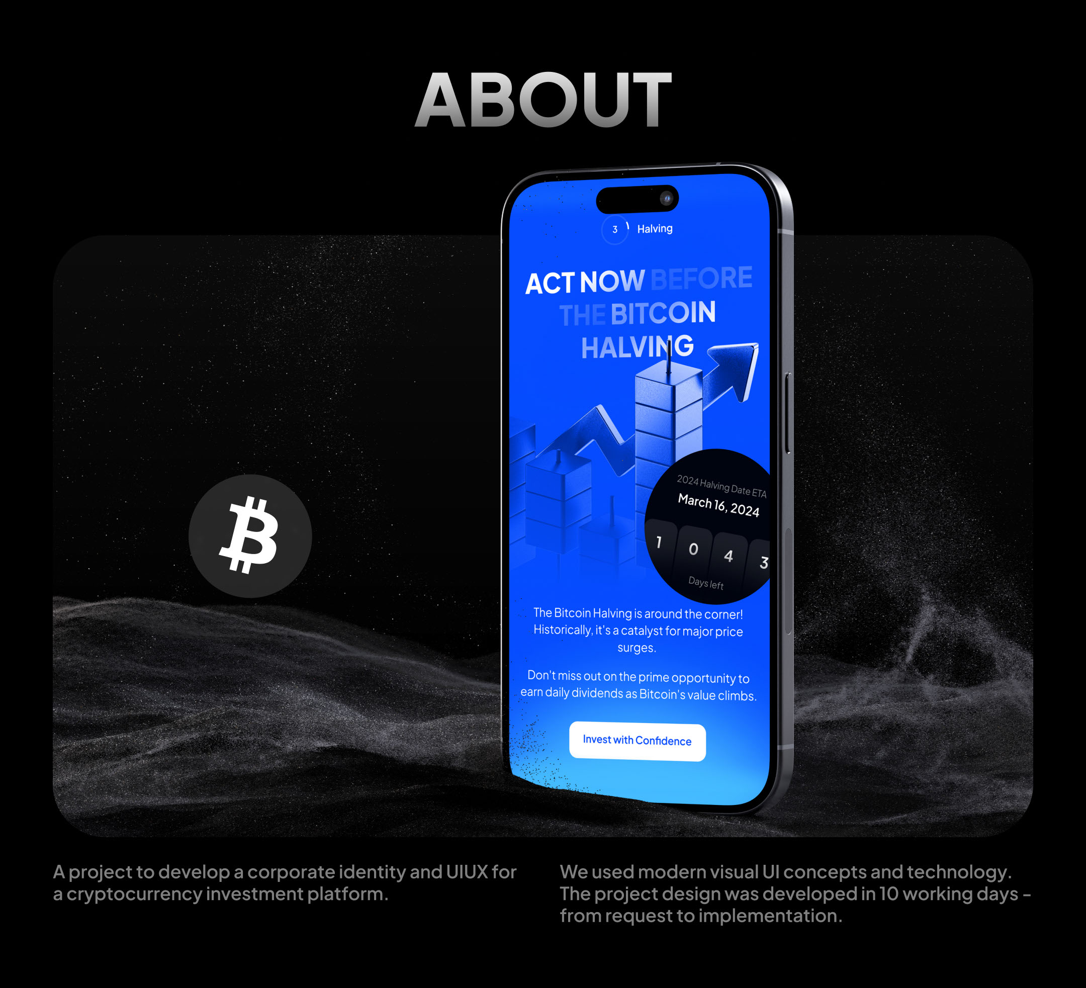 Cryptobank - landing page: UI UX, web design — Изображение №2 — Интерфейсы на Dprofile
