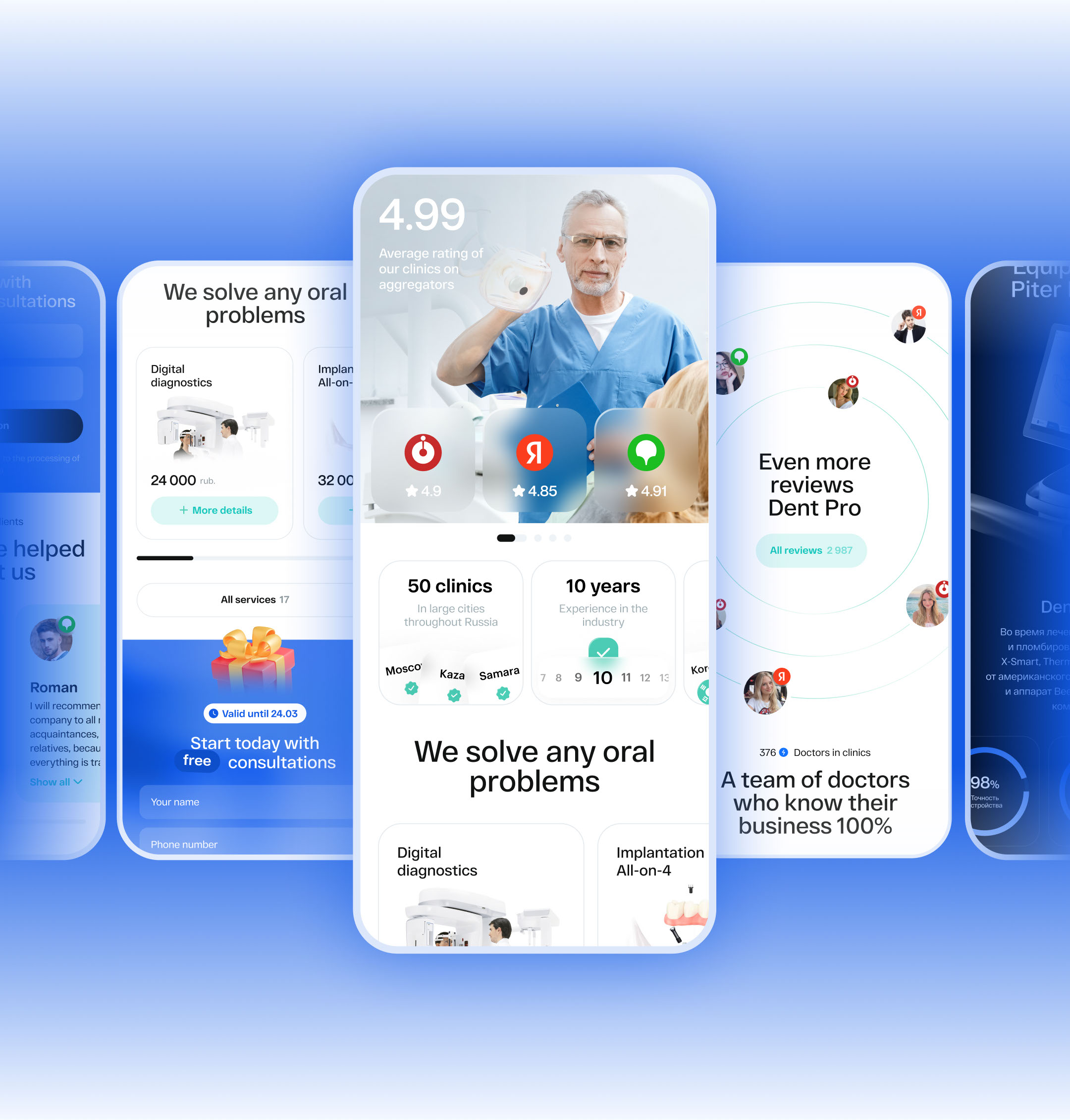 Dental clinic website: UIUX, Web — Изображение №9 — Интерфейсы на Dprofile