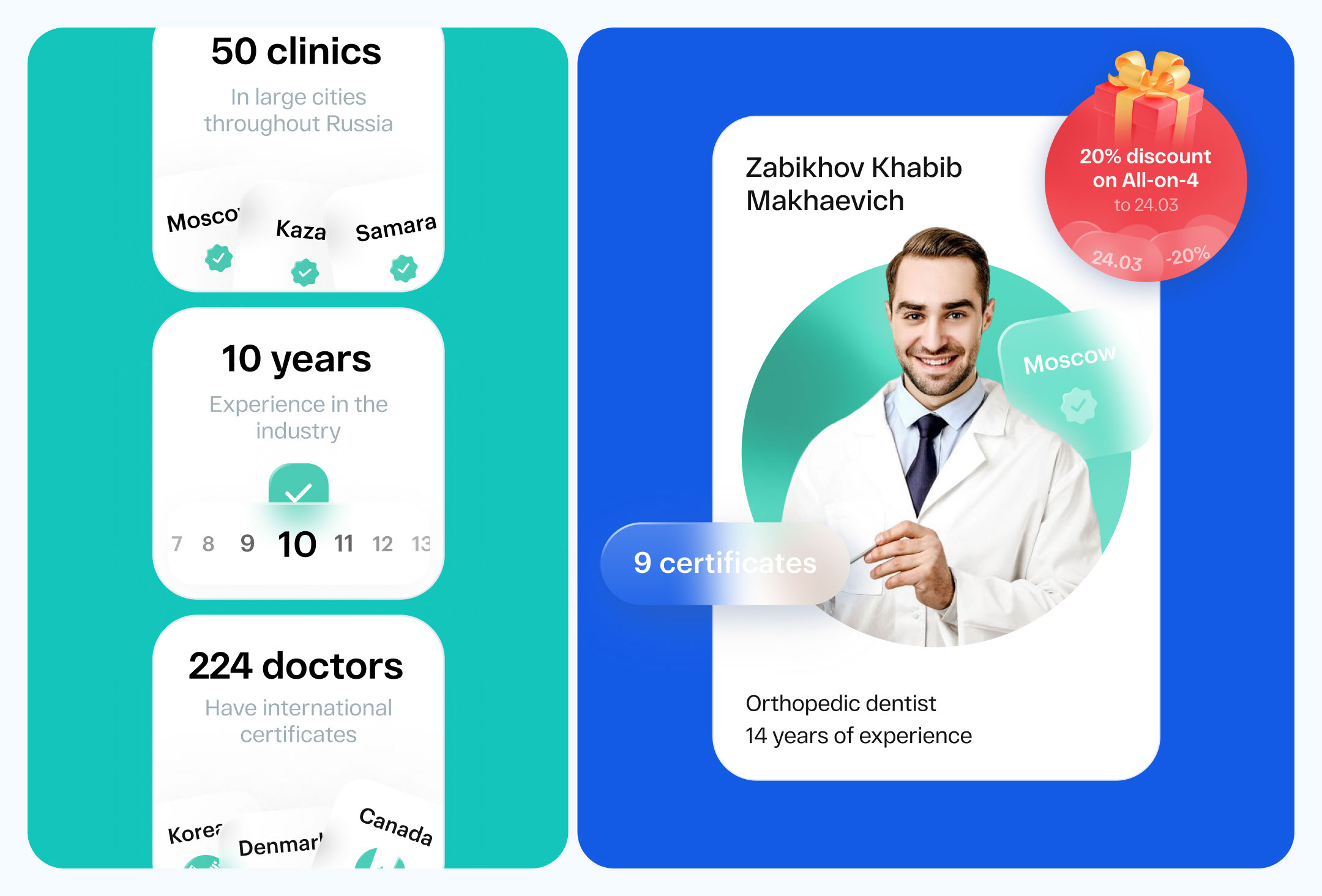 Dental clinic website: UIUX, Web — Изображение №10 — Интерфейсы на Dprofile