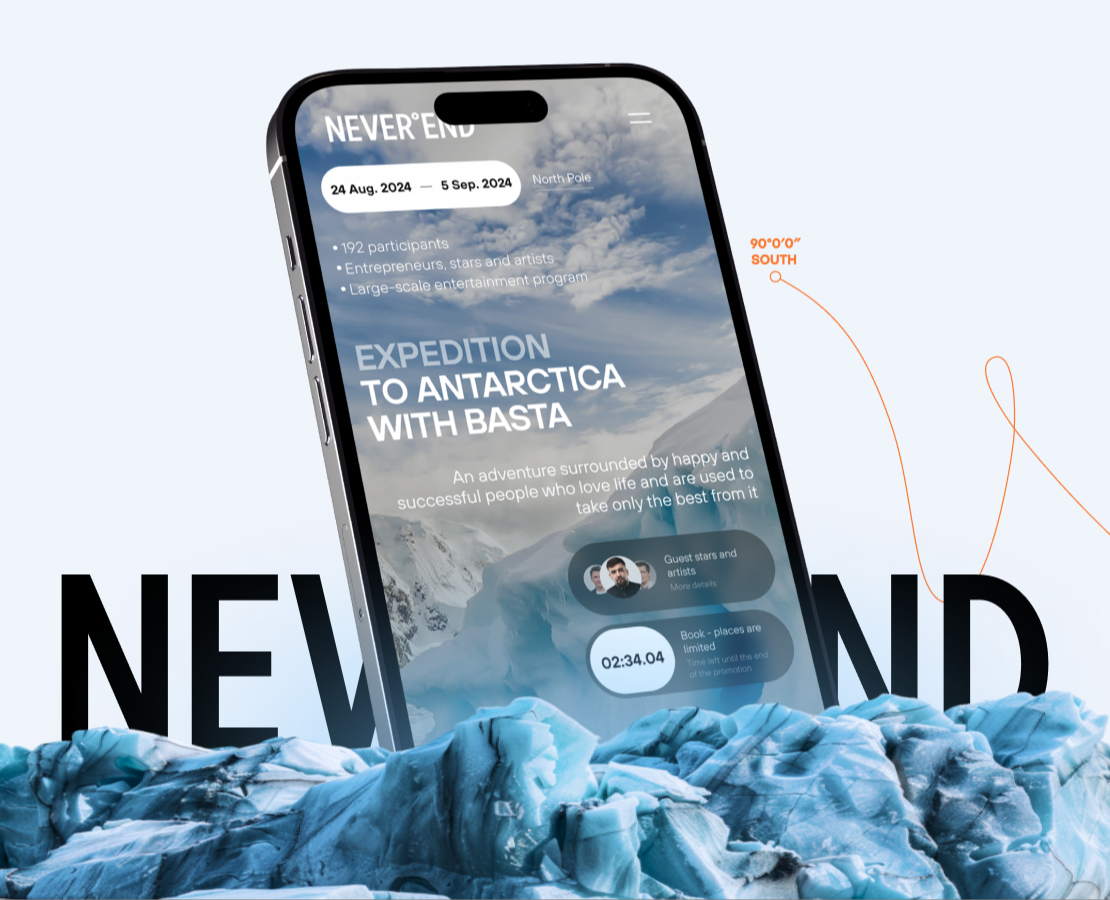Website landing: premium tourism, UIUX — Интерфейсы на Dprofile