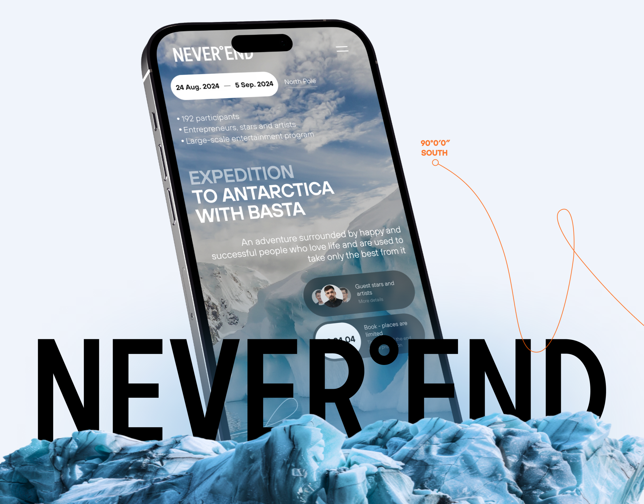 Website landing: premium tourism, UIUX — Изображение №1 — Интерфейсы на Dprofile