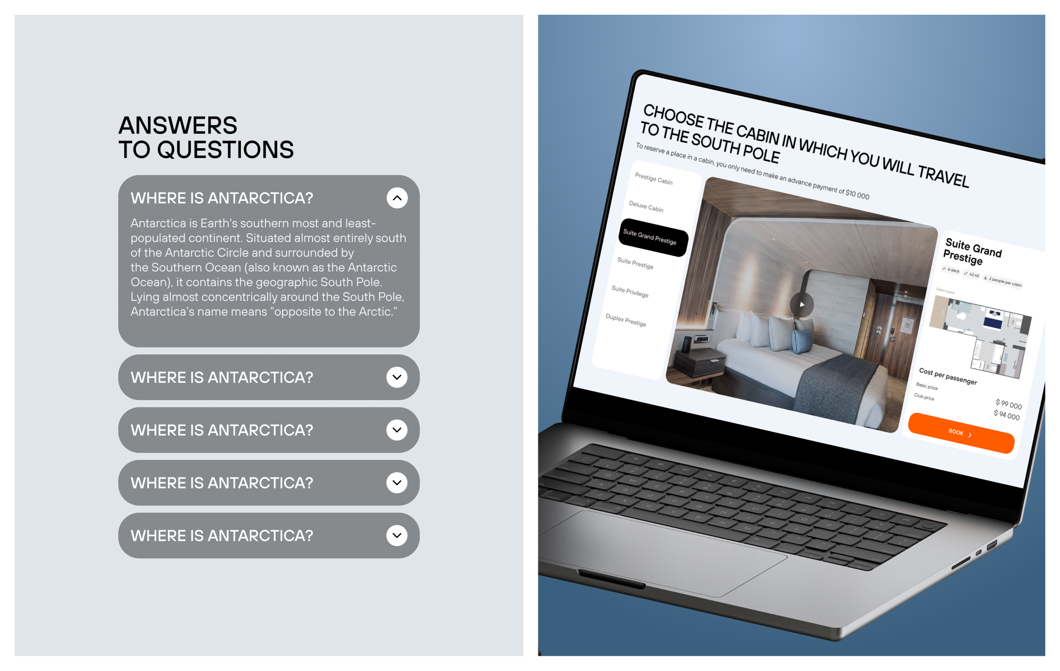 Website landing: premium tourism, UIUX — Изображение №12 — Интерфейсы на Dprofile