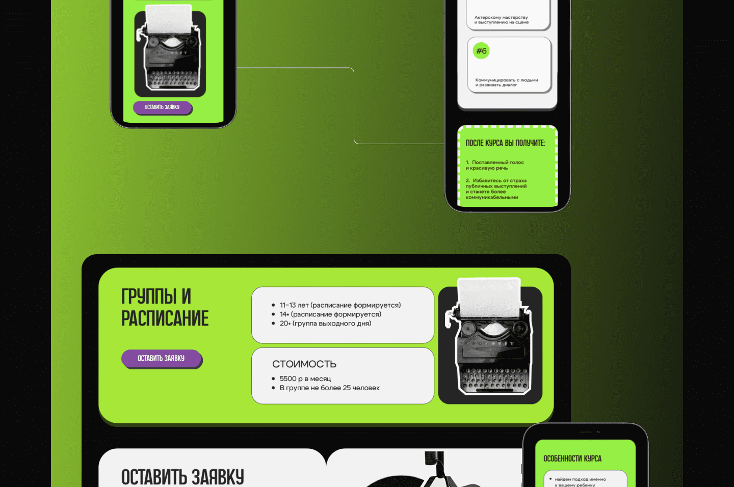 Мастерская PROявления – лендинг — Изображение №17 — Интерфейсы на Dprofile