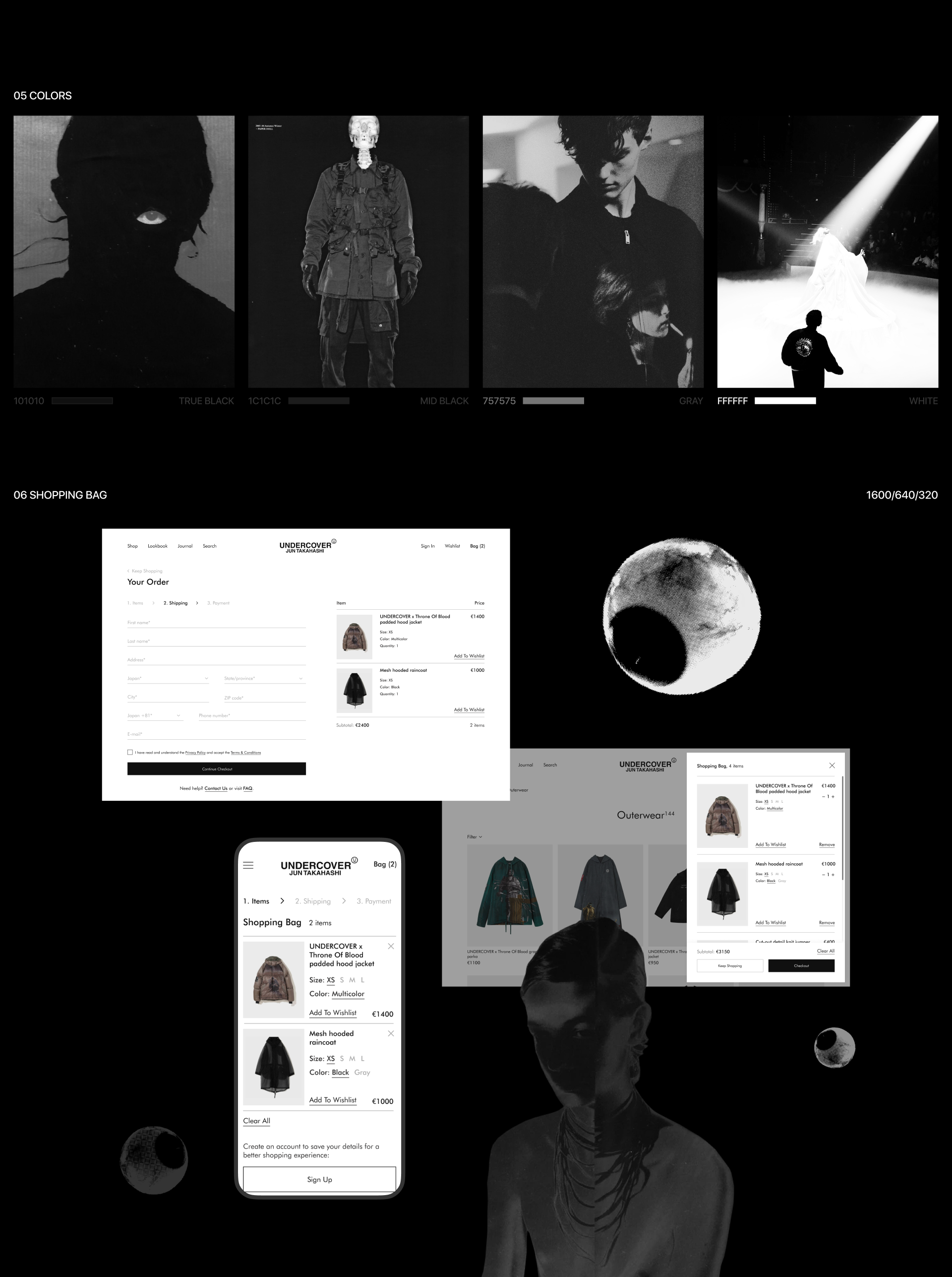 UNDERCOVER ✦ Интернет-магазин — Изображение №8 — Интерфейсы на Dprofile