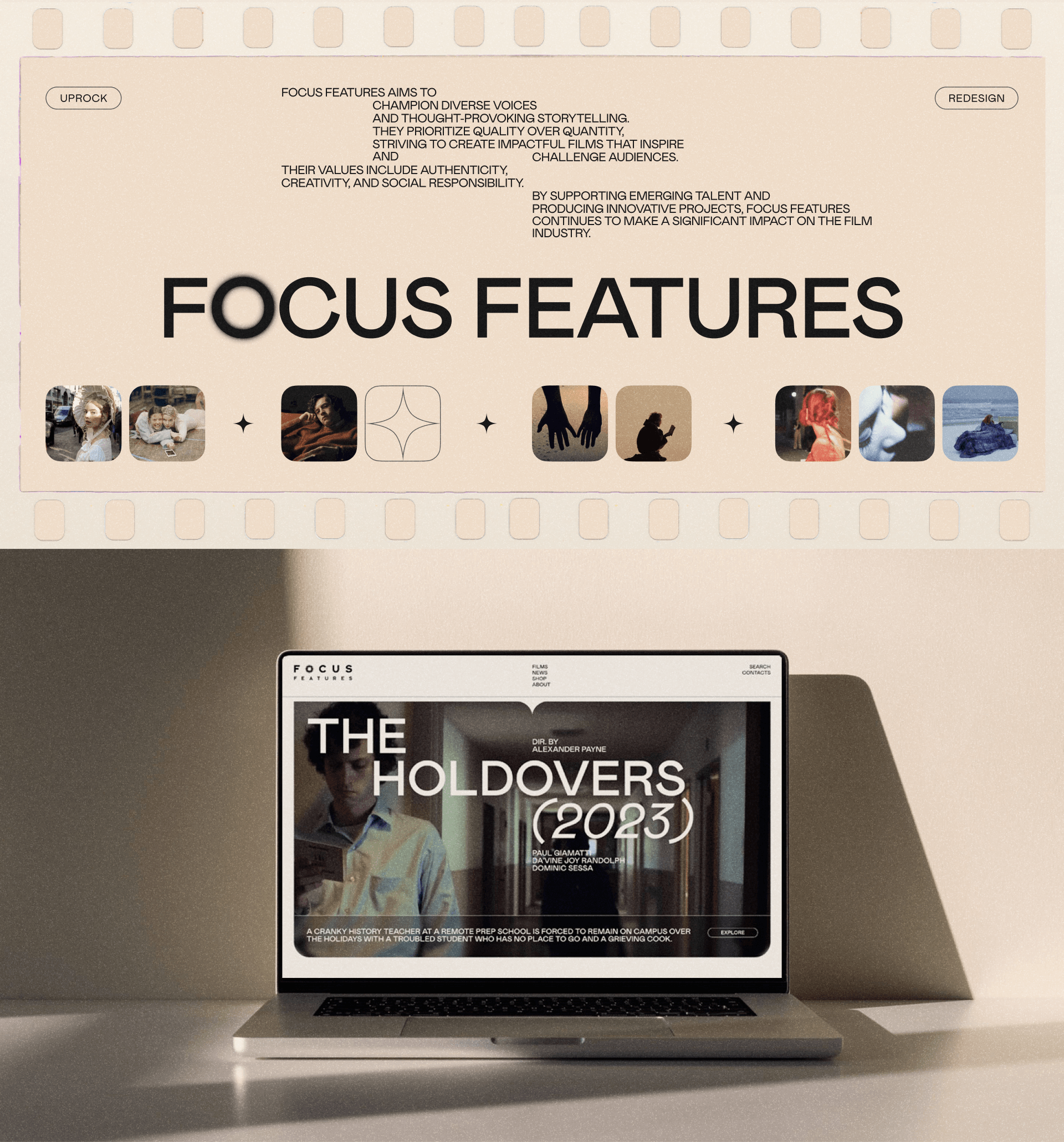 FOCUS FEATURES ✦ Корпоративный сайт — Изображение №1 — Интерфейсы на Dprofile