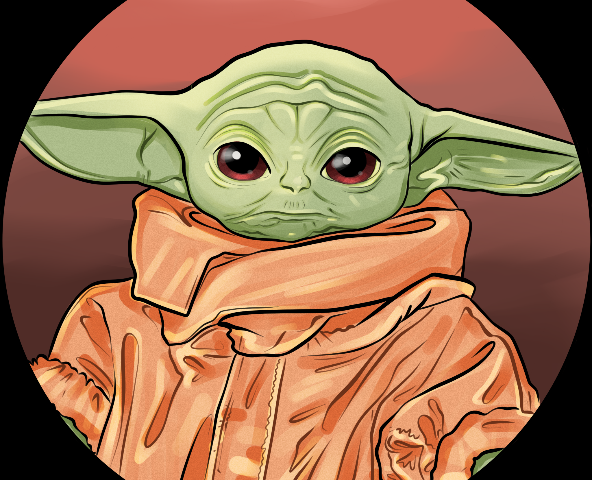 Бейби Йода — Иллюстрация на Dprofile