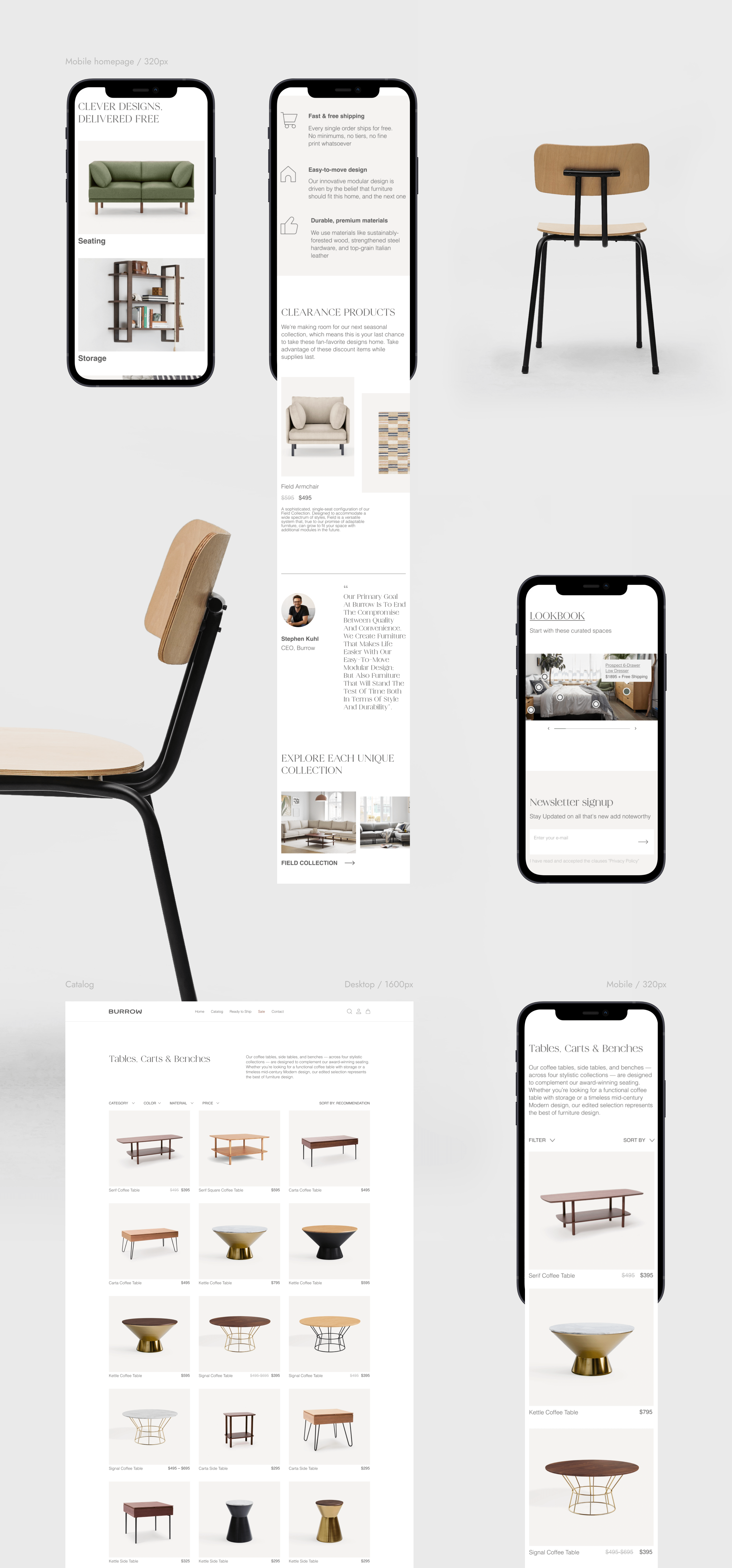 BURROW | Furniture store — Изображение №6 — Интерфейсы на Dprofile