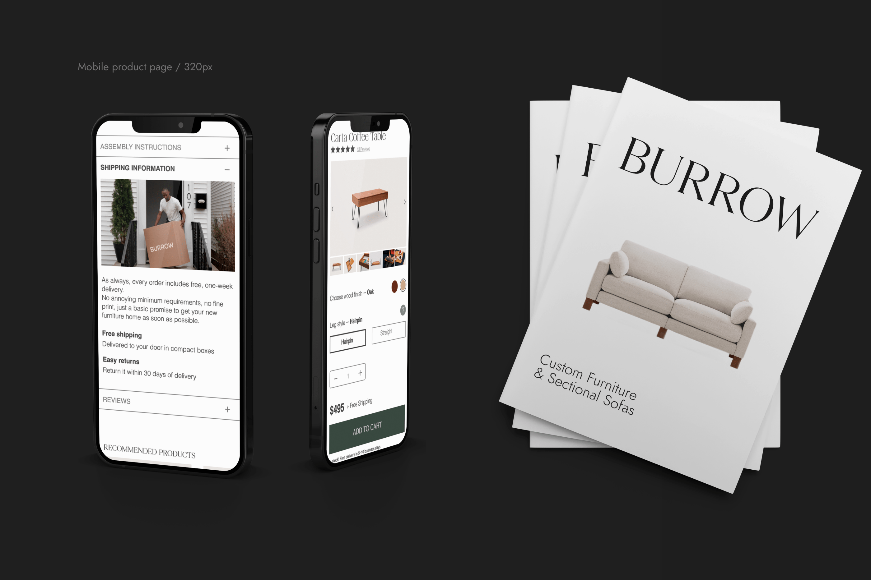 BURROW | Furniture store — Изображение №9 — Интерфейсы на Dprofile
