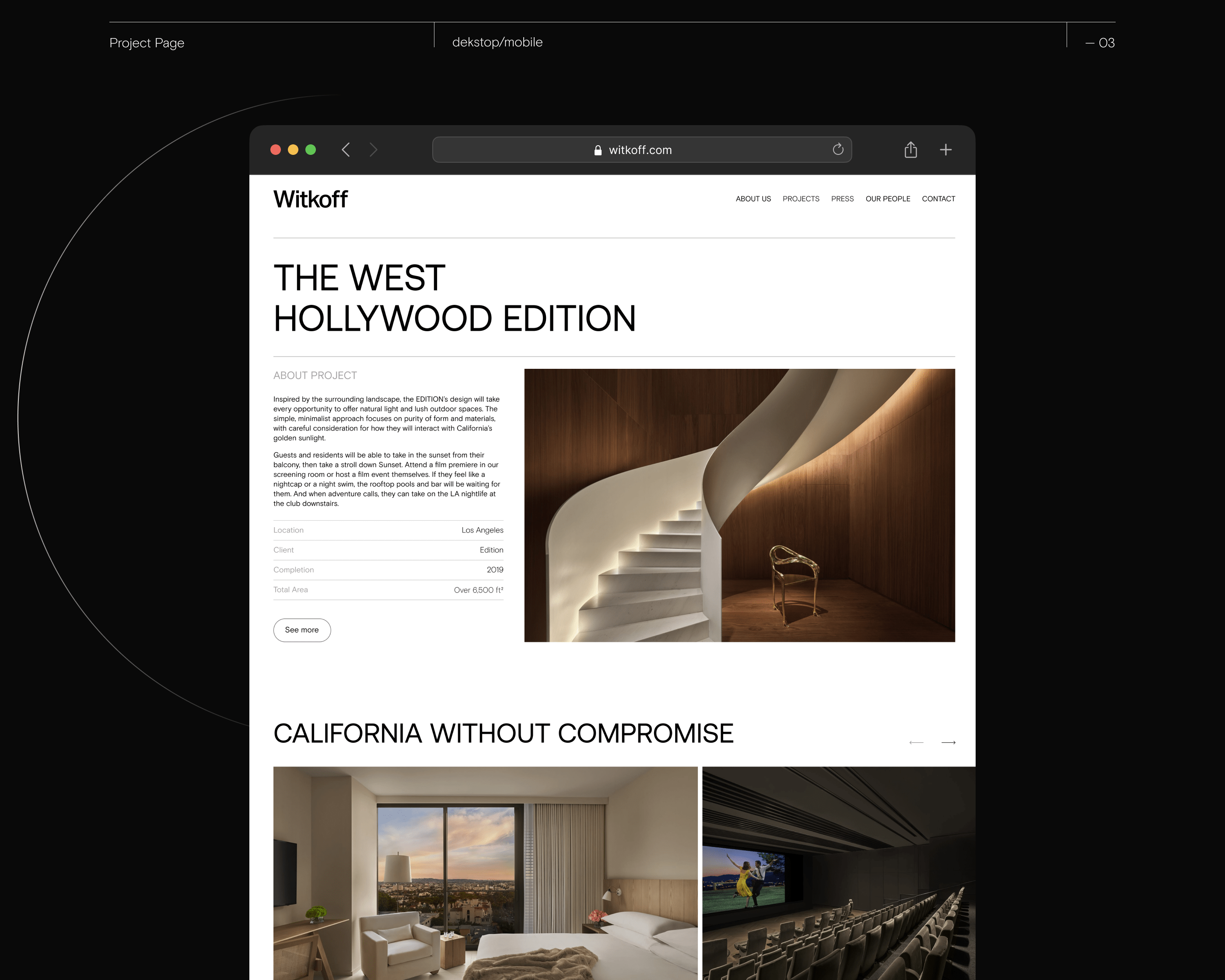 Witkoff | Corporate website — Изображение №7 — Интерфейсы на Dprofile