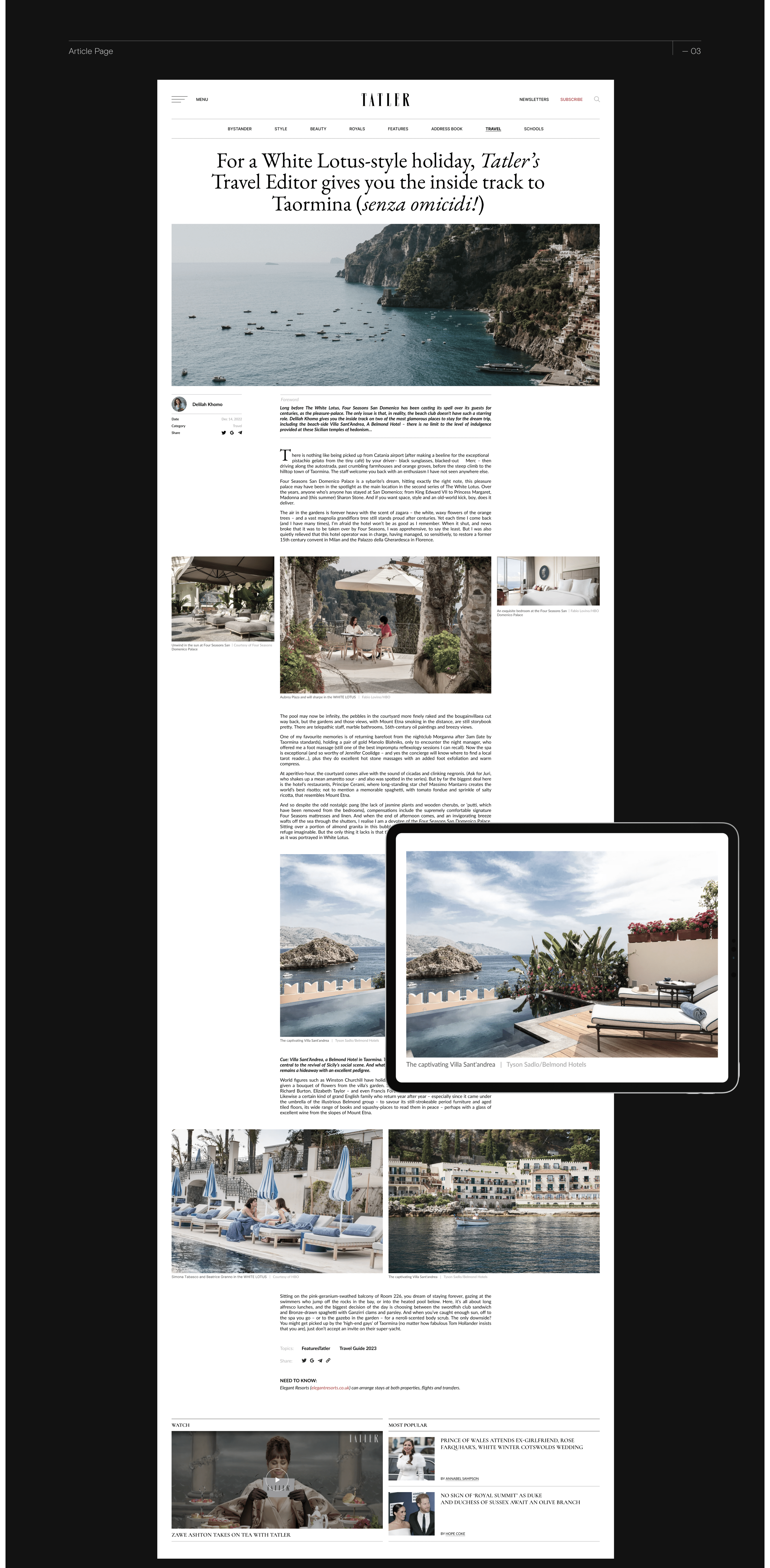 TATLER MAGAZINE | News Site Redesign — Изображение №8 — Интерфейсы на Dprofile