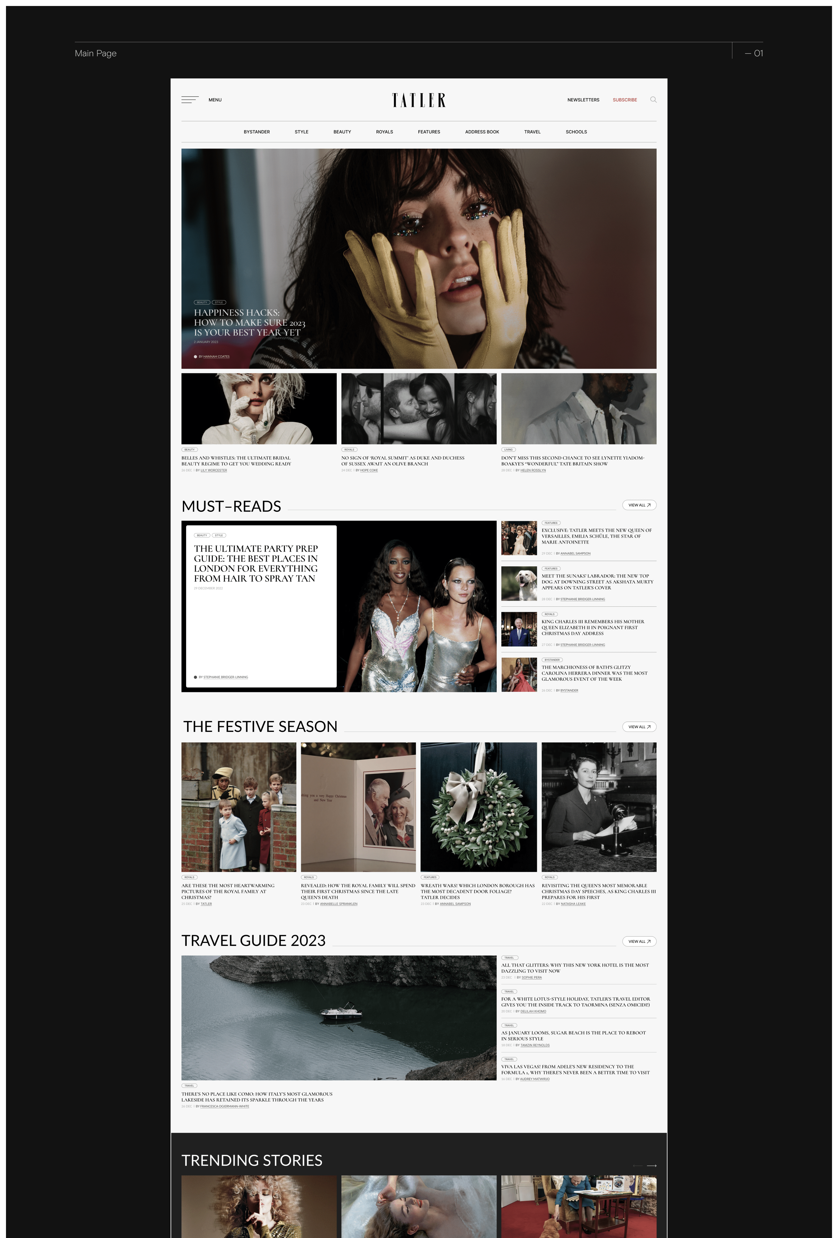 TATLER MAGAZINE | News Site Redesign — Изображение №3 — Интерфейсы на Dprofile