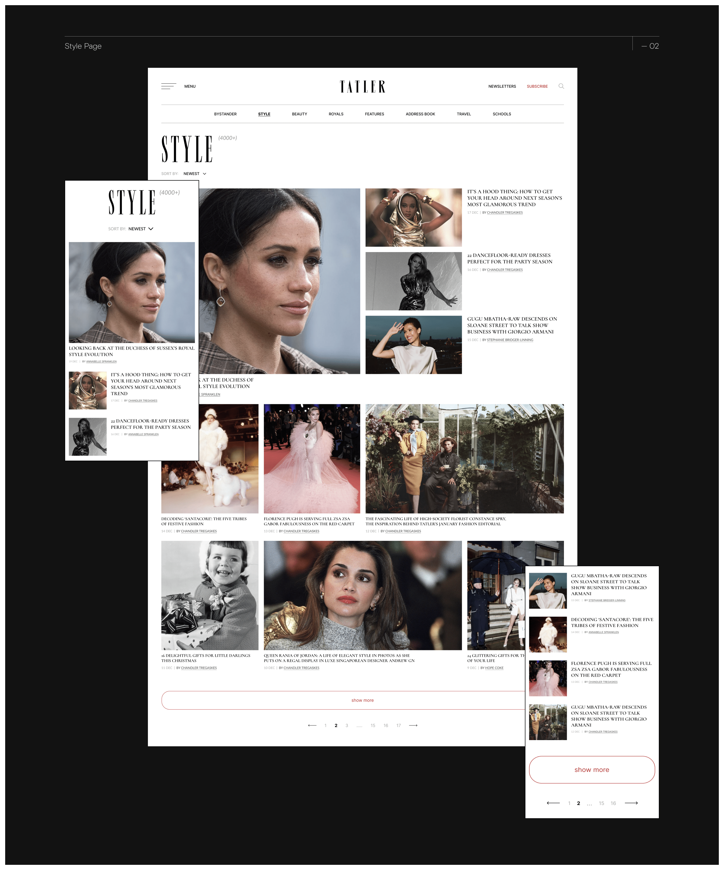 TATLER MAGAZINE | News Site Redesign — Изображение №6 — Интерфейсы на Dprofile