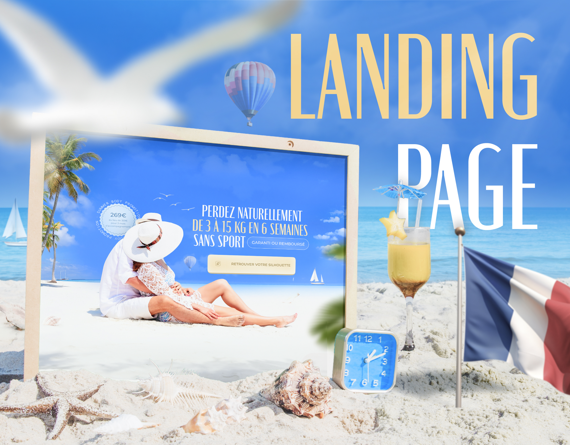 Landing page for weight loss online course — Изображение №1 — Интерфейсы на Dprofile