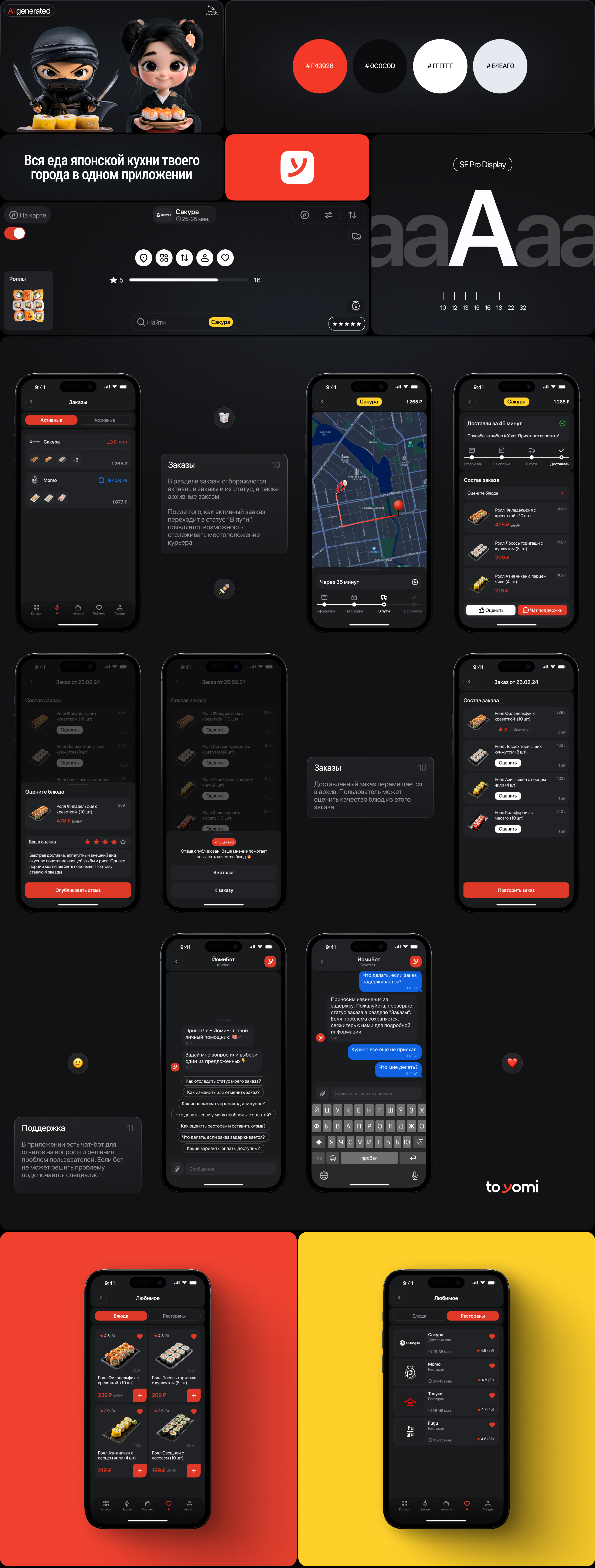 toYomi - Mobile App — Изображение №12 — Интерфейсы на Dprofile
