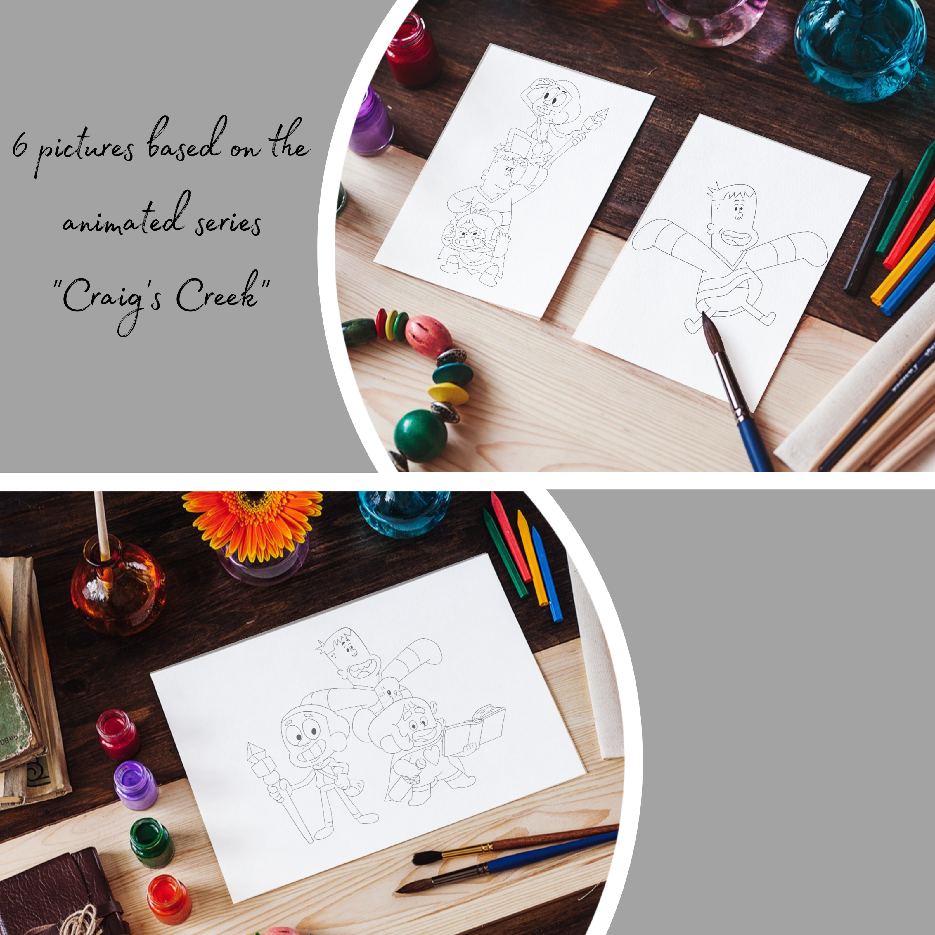 Детская раскраска + наклейки — Изображение №2 — Иллюстрация, Графика на Dprofile