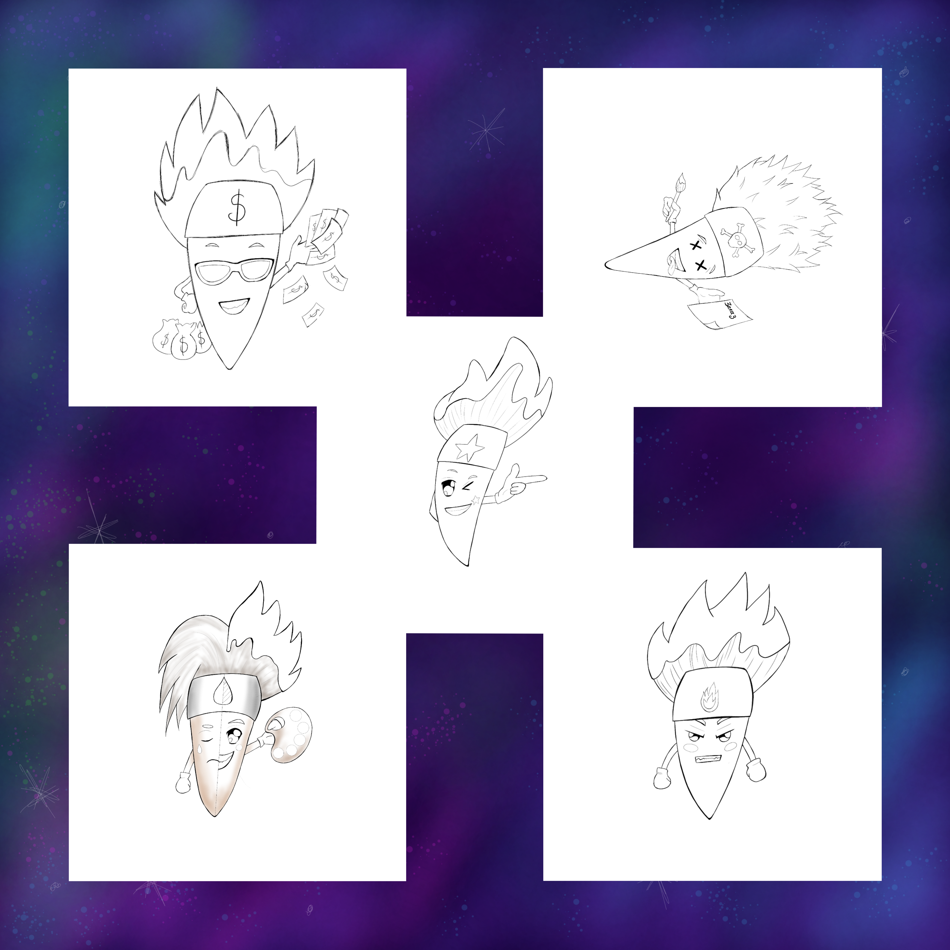 Стикерпак о жизни иллюстратора — Изображение №3 — Иллюстрация, Графика на Dprofile