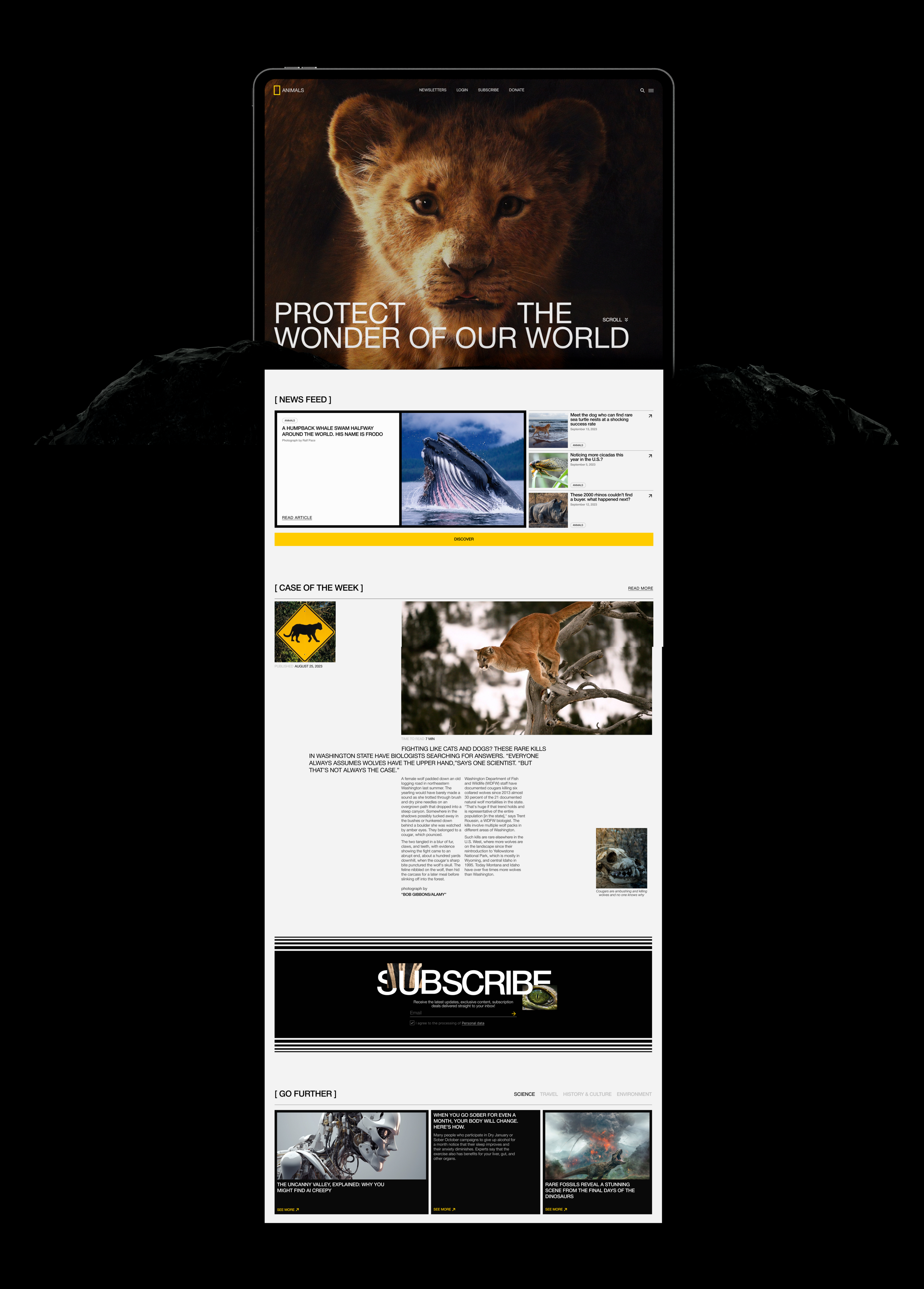 National Geographic | Corporate redesign — Изображение №7 — Интерфейсы, Брендинг на Dprofile