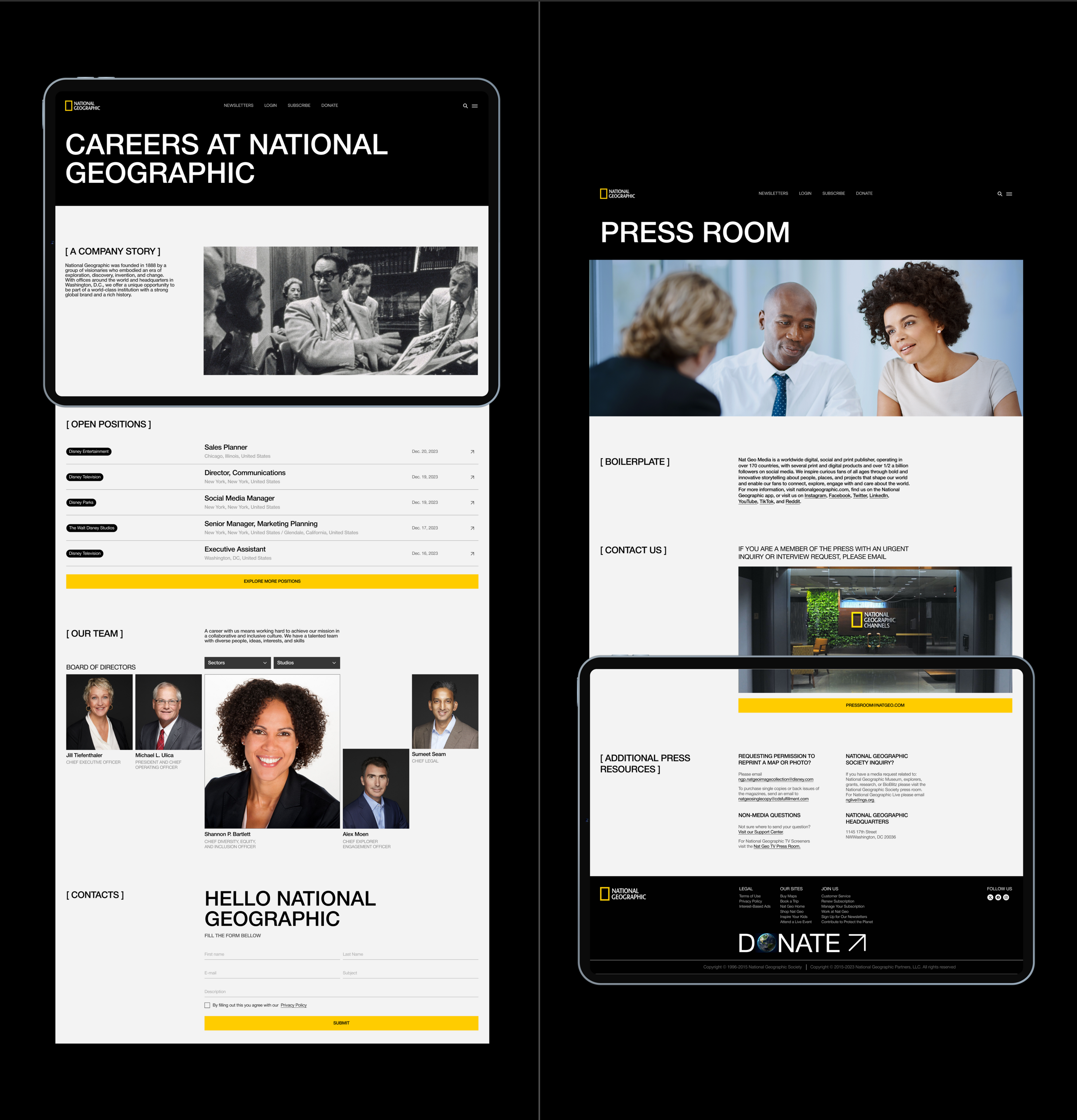 National Geographic | Corporate redesign — Изображение №11 — Интерфейсы, Брендинг на Dprofile
