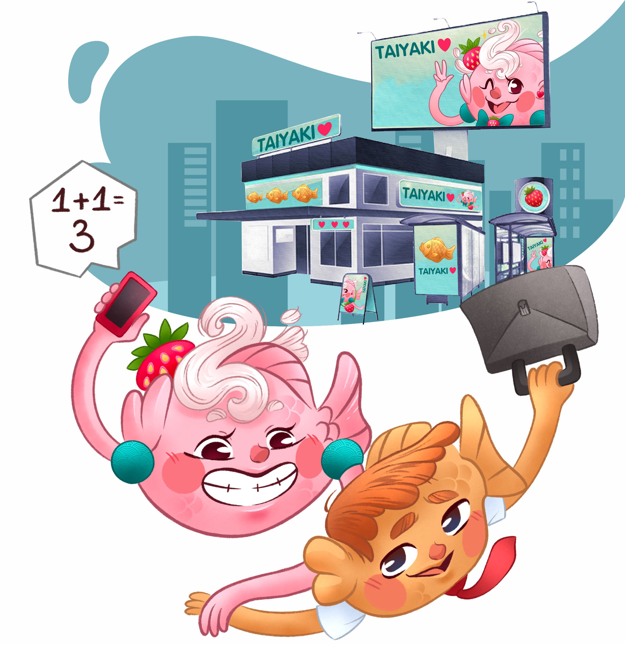 Brand character illustrations for Japanese street food — Изображение №7 — Иллюстрация на Dprofile