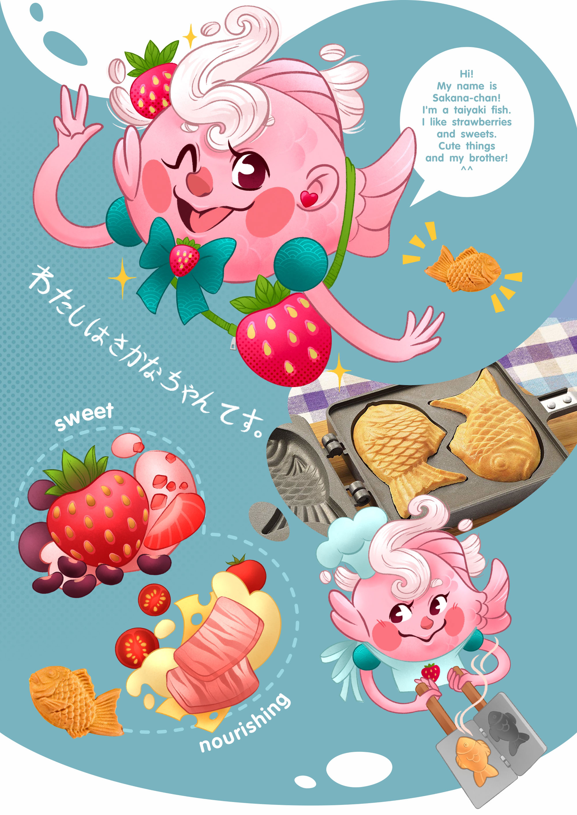 Brand character illustrations for Japanese street food — Изображение №2 — Иллюстрация на Dprofile