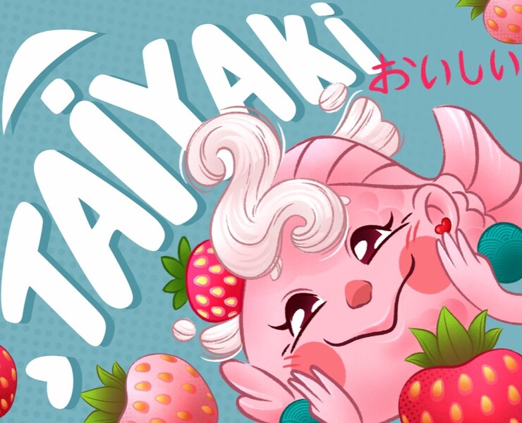 Brand character illustrations for Japanese street food — Иллюстрация на Dprofile
