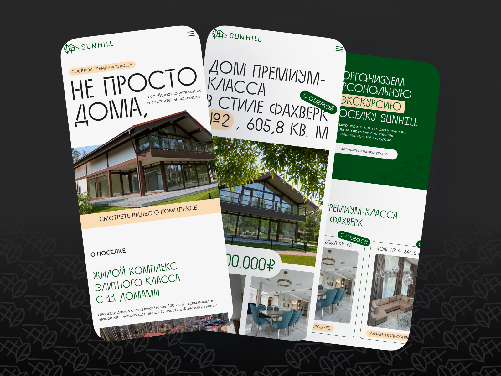 SunHill - посёлок премиум-класса — Изображение №2 — Анимация, Интерфейсы на Dprofile