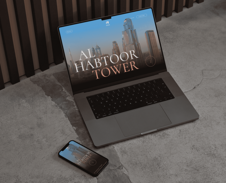 Al Habtoor Tower - элитная недвижимость в небоскребах Дубая — Интерфейсы, Маркетинг на Dprofile