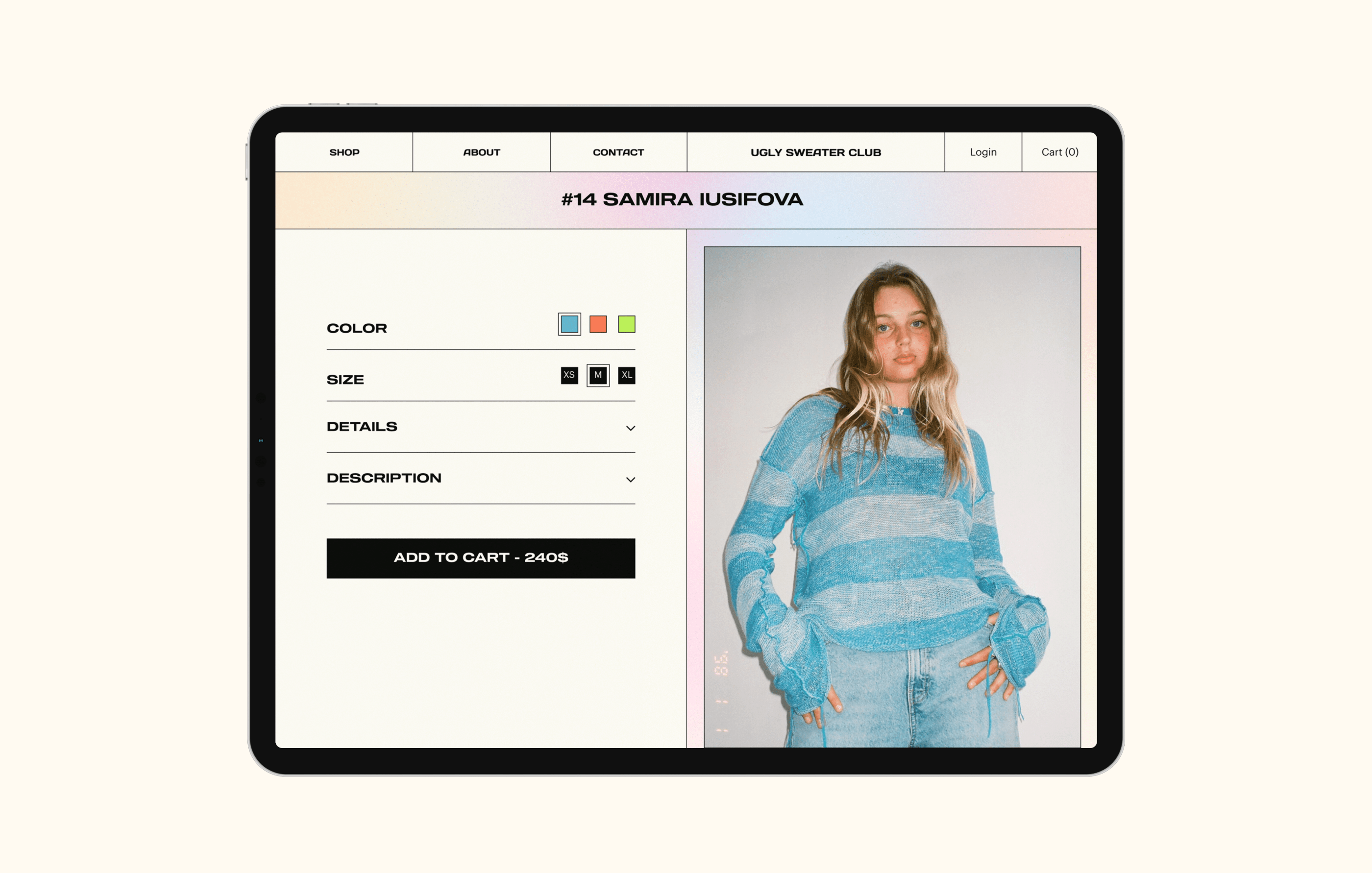 UGLY SWEATER CLUB | E-commerce redesign — Изображение №6 — Интерфейсы, Брендинг на Dprofile