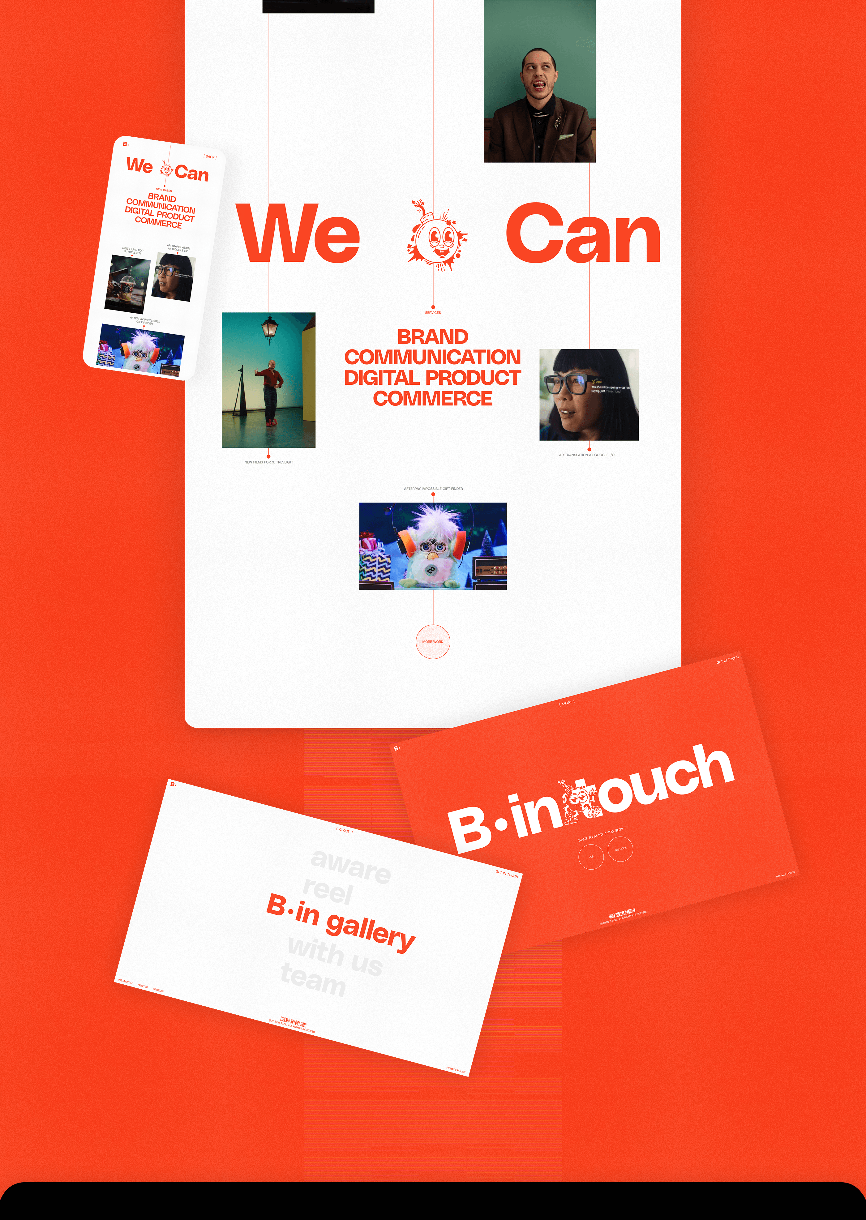 B-reel — Creative agency — Изображение №3 — Интерфейсы, Брендинг на Dprofile