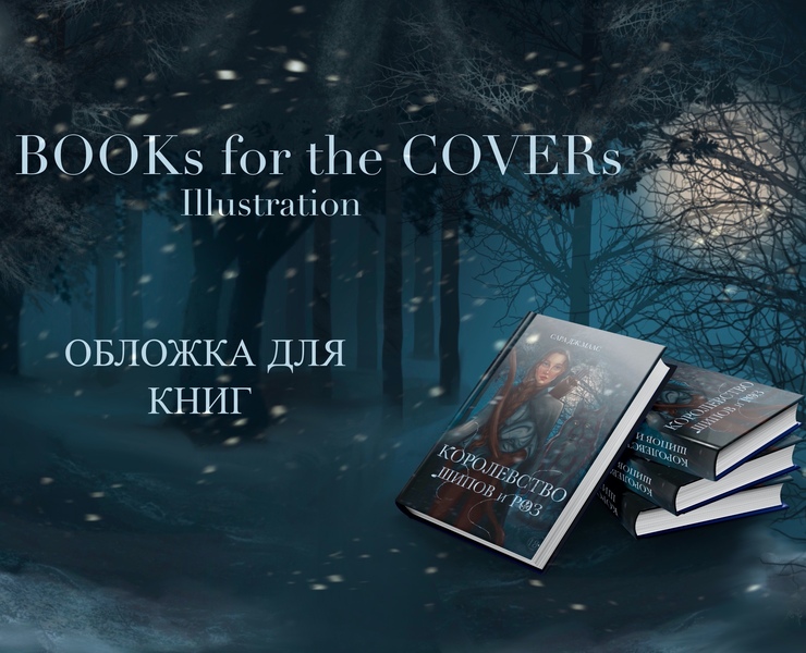 Книжные обложки по циклу "Королевство шипов и роз" на Dprofile