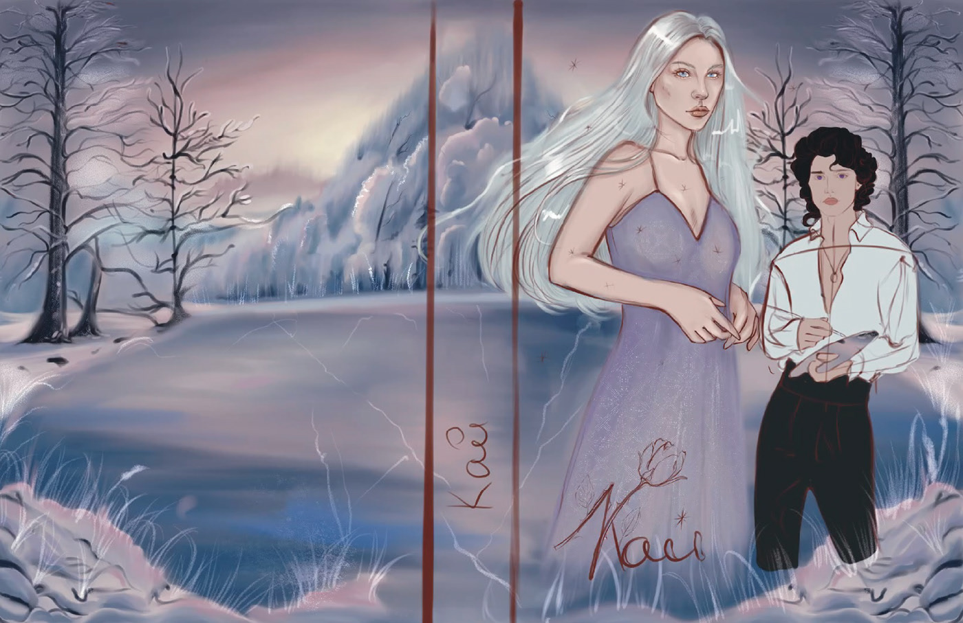 Книжная обложка  " Кай" — Изображение №5 — Иллюстрация на Dprofile