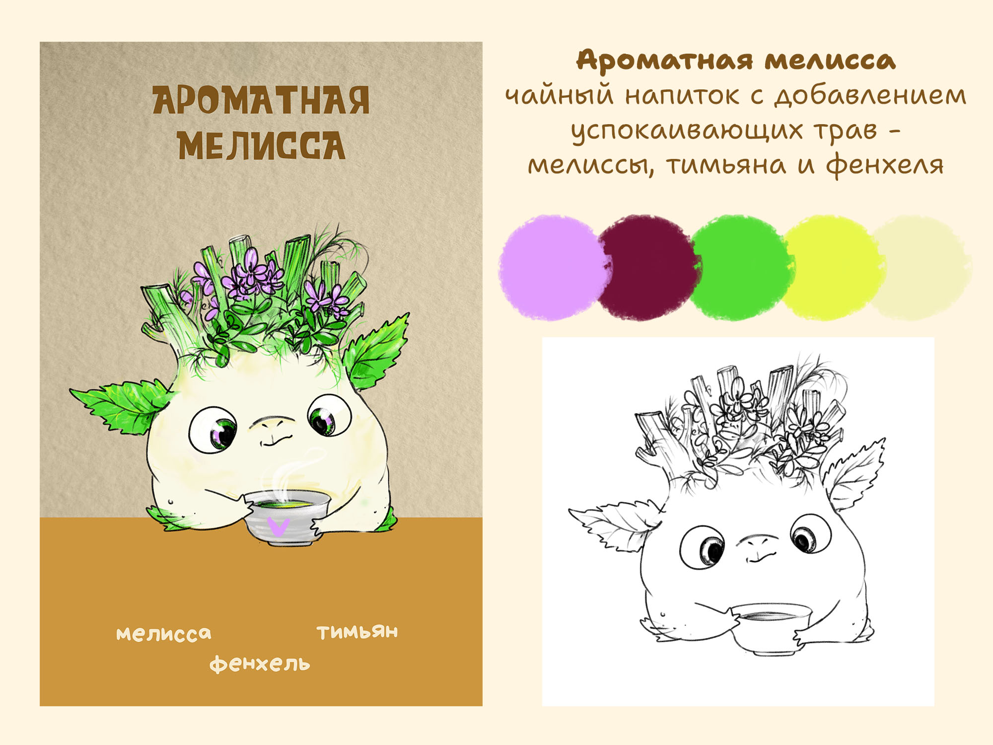 Чайная коробочка - бренд-персонажи для чайной коллекции — Изображение №13 — Брендинг, Иллюстрация на Dprofile