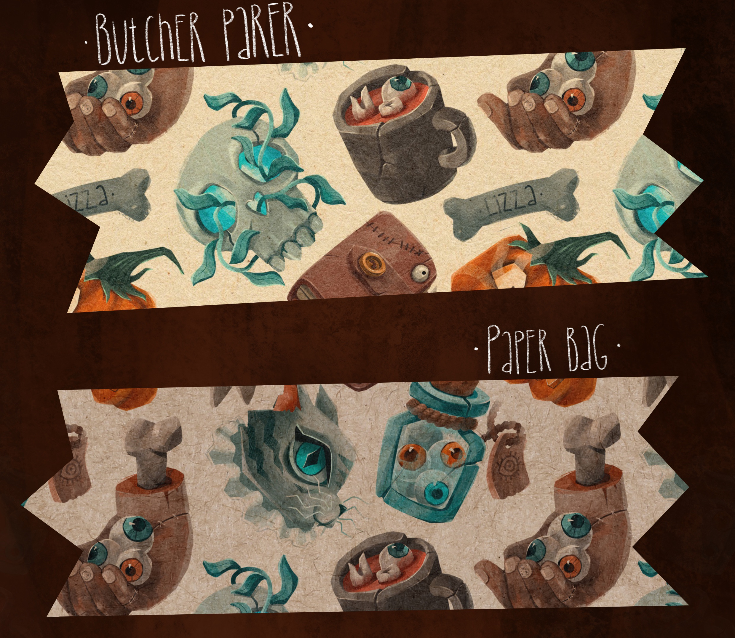 “Creepy. Stickers and pattern “ commercial project — Изображение №10 — Брендинг, Иллюстрация на Dprofile