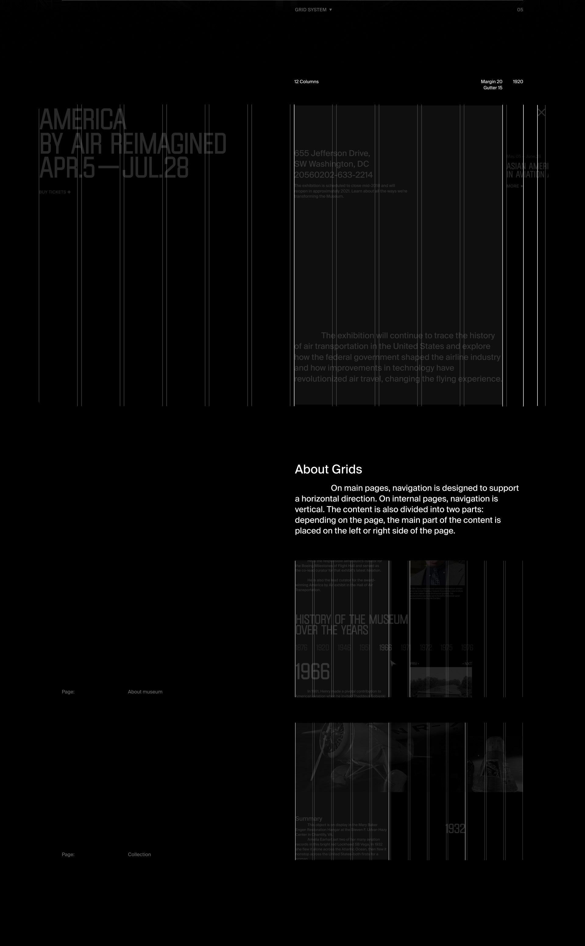Smithsonian Air and Space Museum Website | Brutal Style — Изображение №6 — Интерфейсы, Анимация на Dprofile